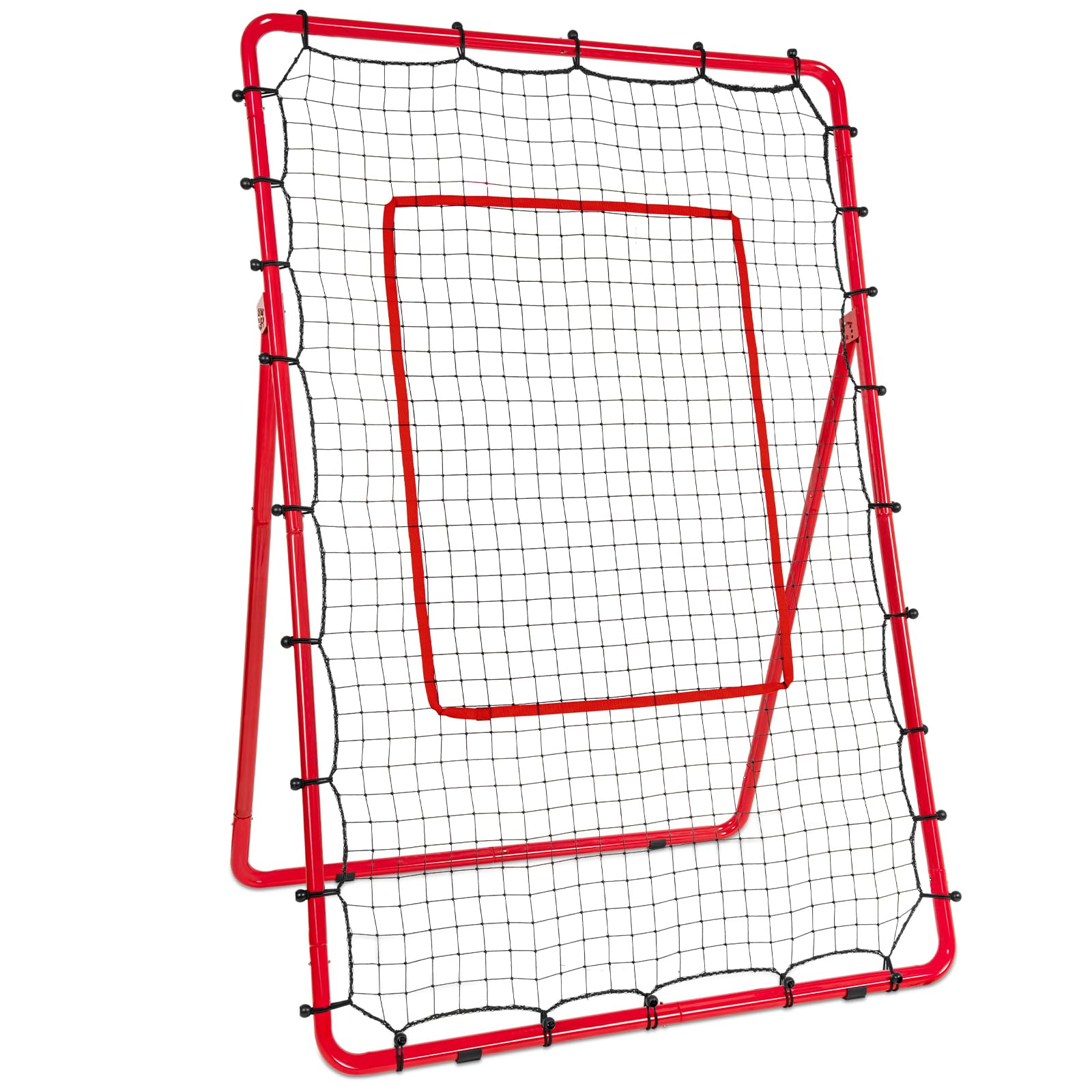 AKOZLIN Filet de rebond baseball softball 5 angles réglables 1,8 x 1,2 m avec zone de frappe sac de transport