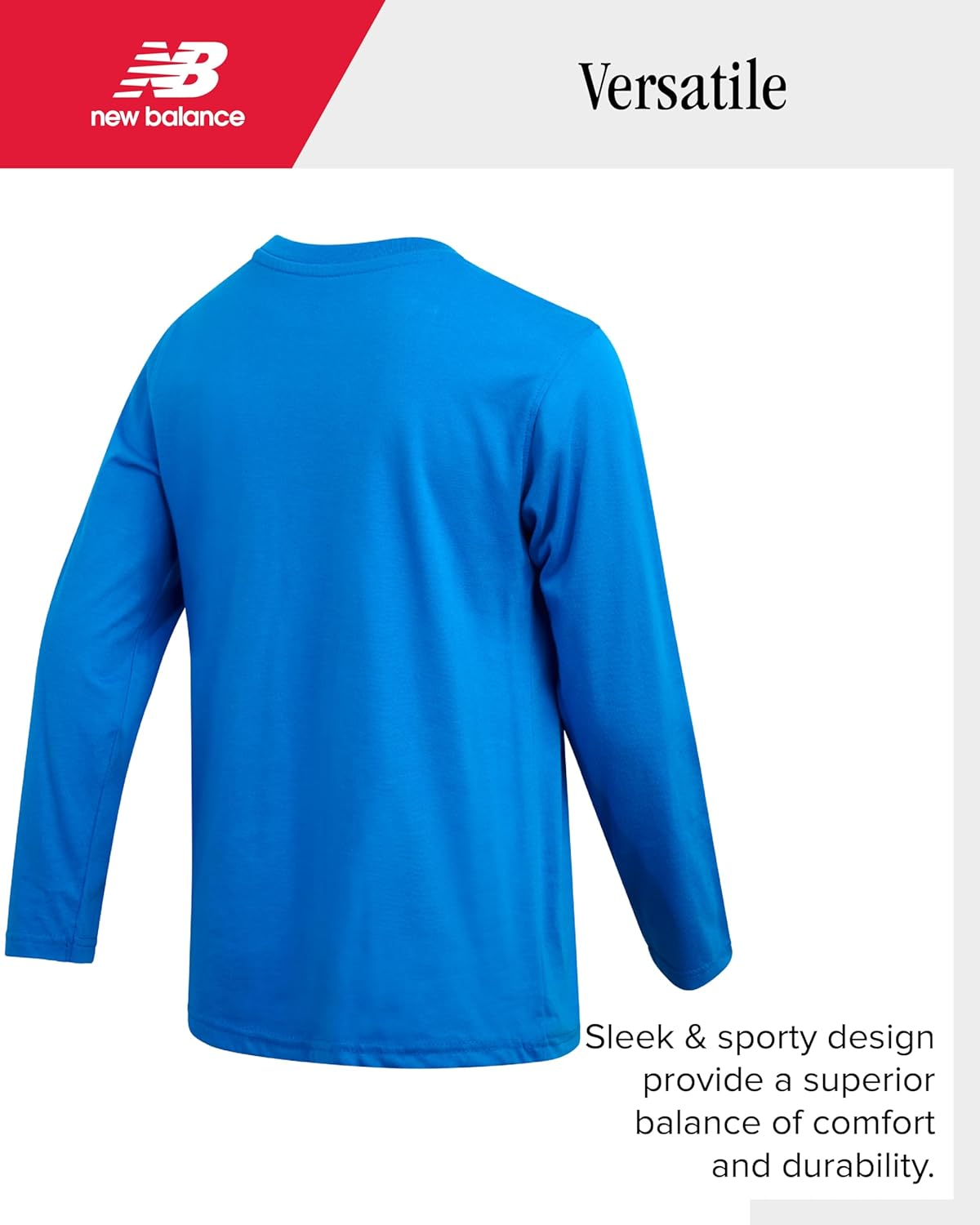 New Balance Boys Jogger Set - 2 Piece Athletic Jersey Graphic Long Sleeve Shirt and Tricot Jogger Sweatpants for Boys (8-16) - Image 5