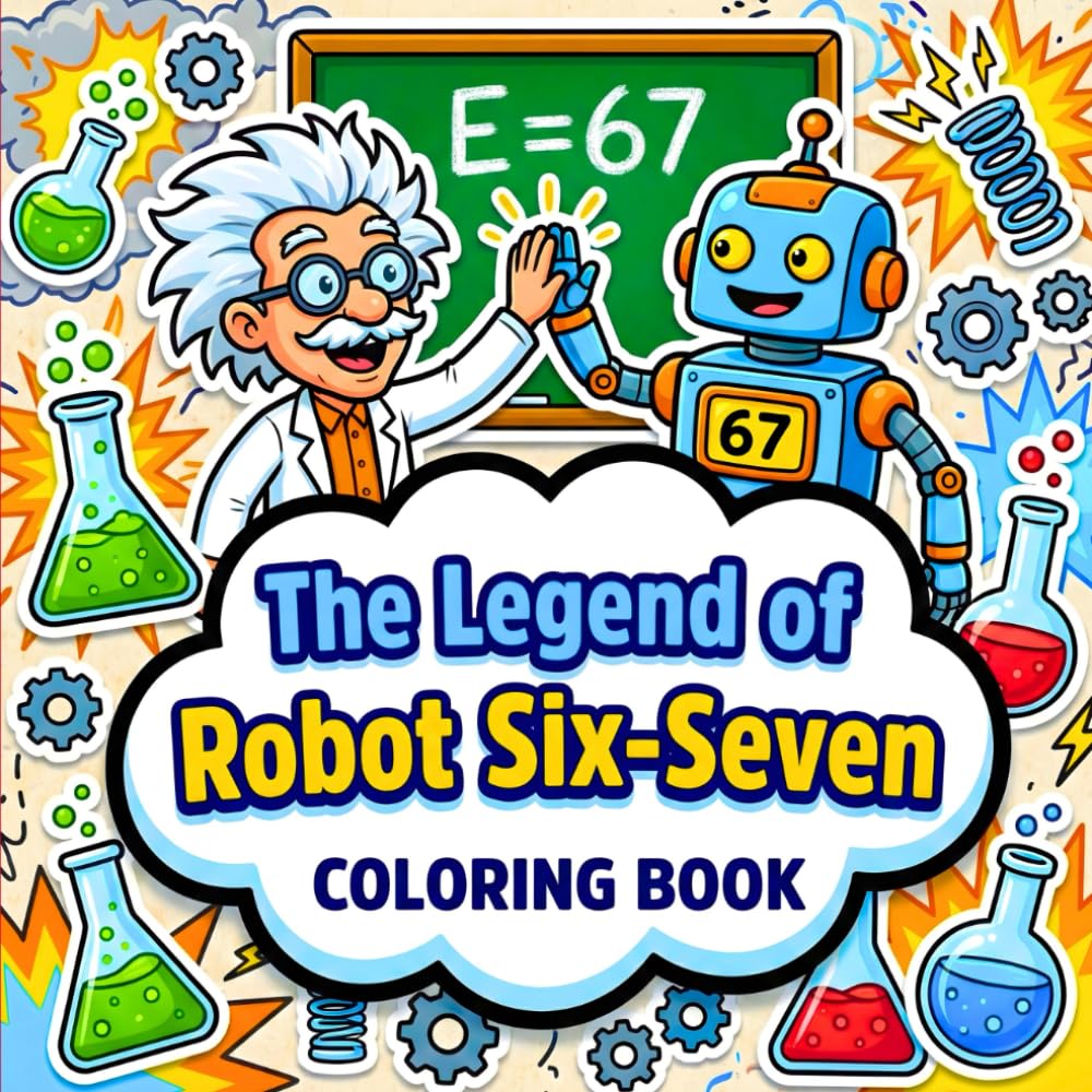 The Legend of Robot Six-Seven Coloring book: A Viral Brainrot Adventure Featuring the Trending Six Seven Meme, Gen Alpha Humor, and Funny Internet Art for Teens & Adults (Social Media Edition)
