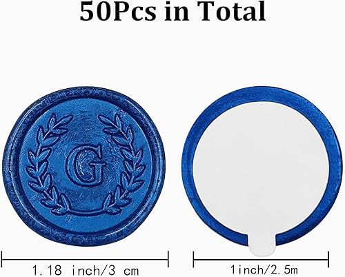 Miniatura 238 de 50 calcomanías adhesivas de cera con letra F, hechas a mano, sin necesidad de sellar, rasgar y usar calcomanías de cera para invitaciones de boda