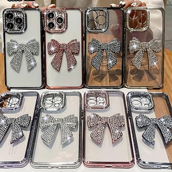 for iPhone 13 Pro Max Case,Bow,Blue