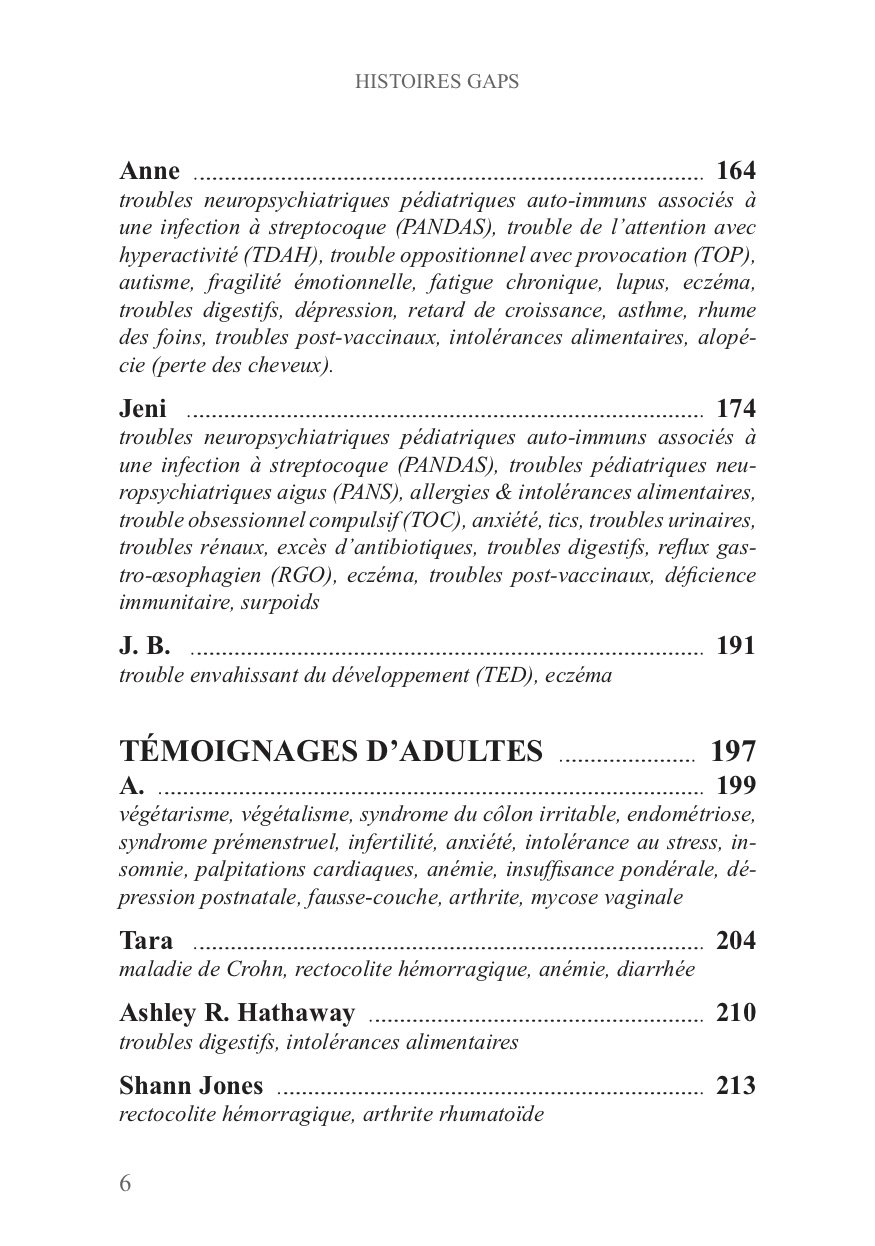 Histoires GAPS - 51 témoignages de retour à la santé avec le programme nutritionnel GAPS