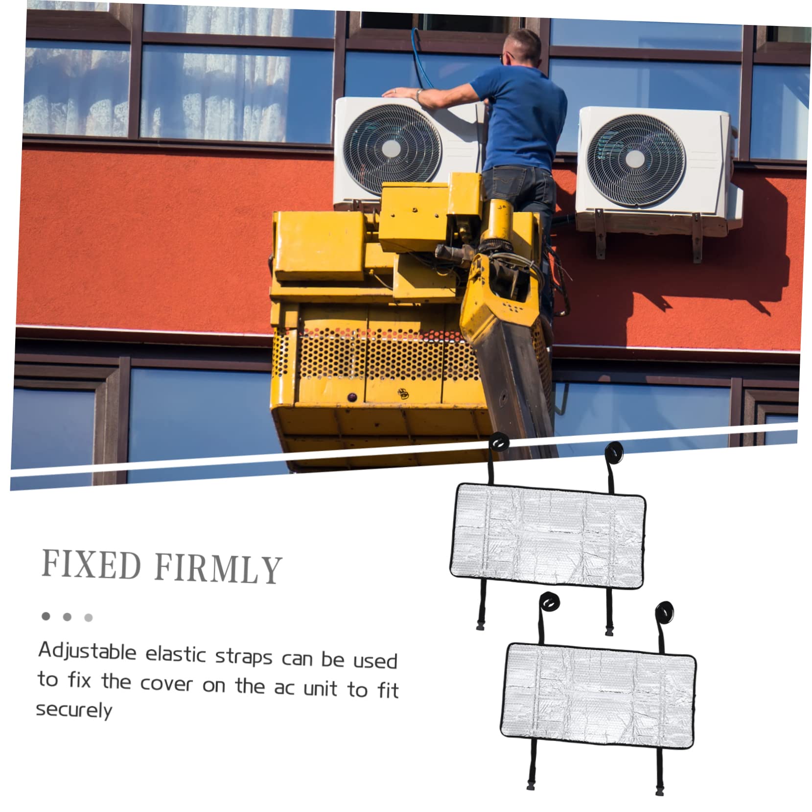 Gatuida 2piezas Cubierta De Aire Acondicionado para Exterior Protector De Cubierta Uso Verano Invierno