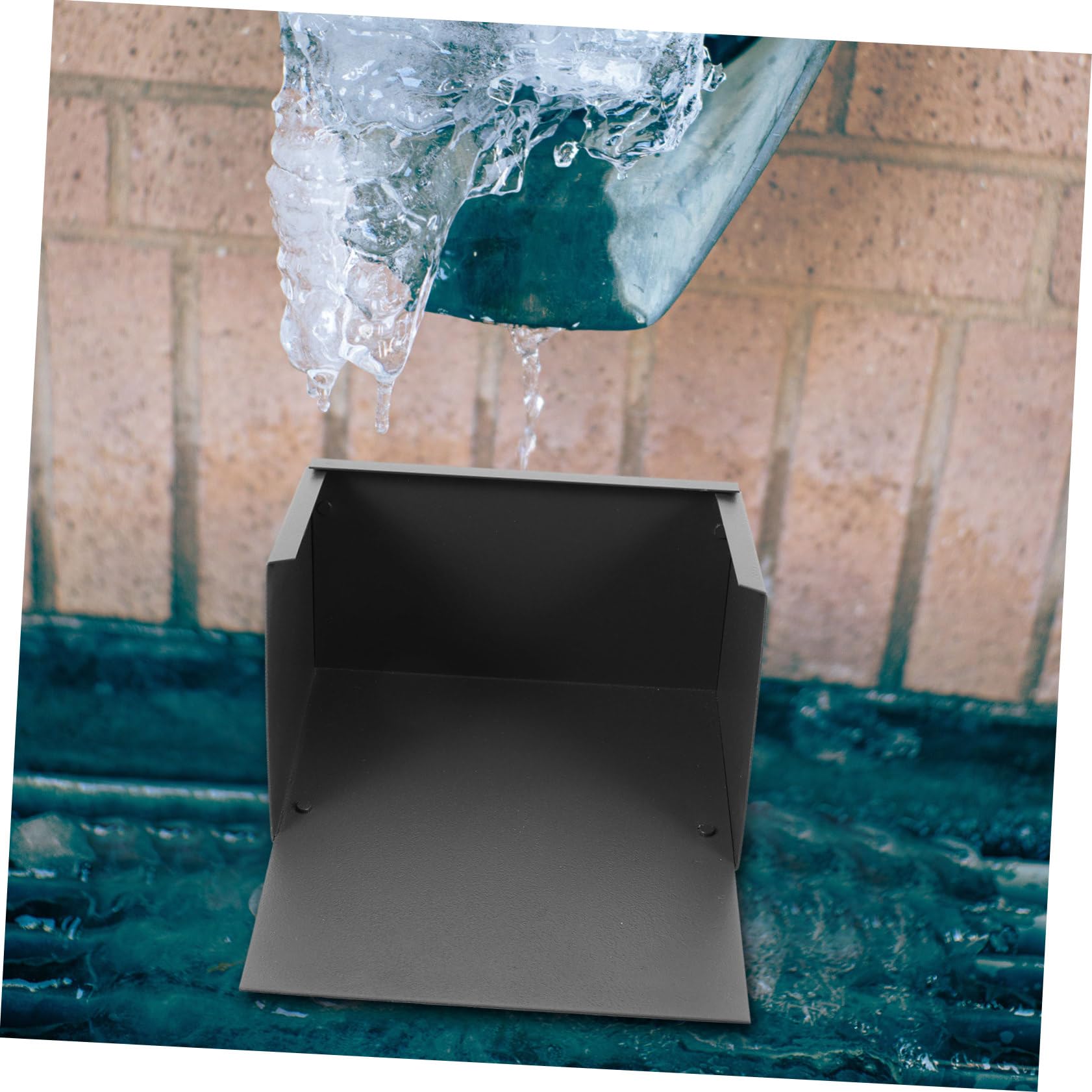 SHINEOFI Protector Capacidad de Aluminio de Canalón Bajante de Aleación de Gran Resistencia Oxidación, Fácil de Instalar y para Suelos Exteriores de Villas y Edificios