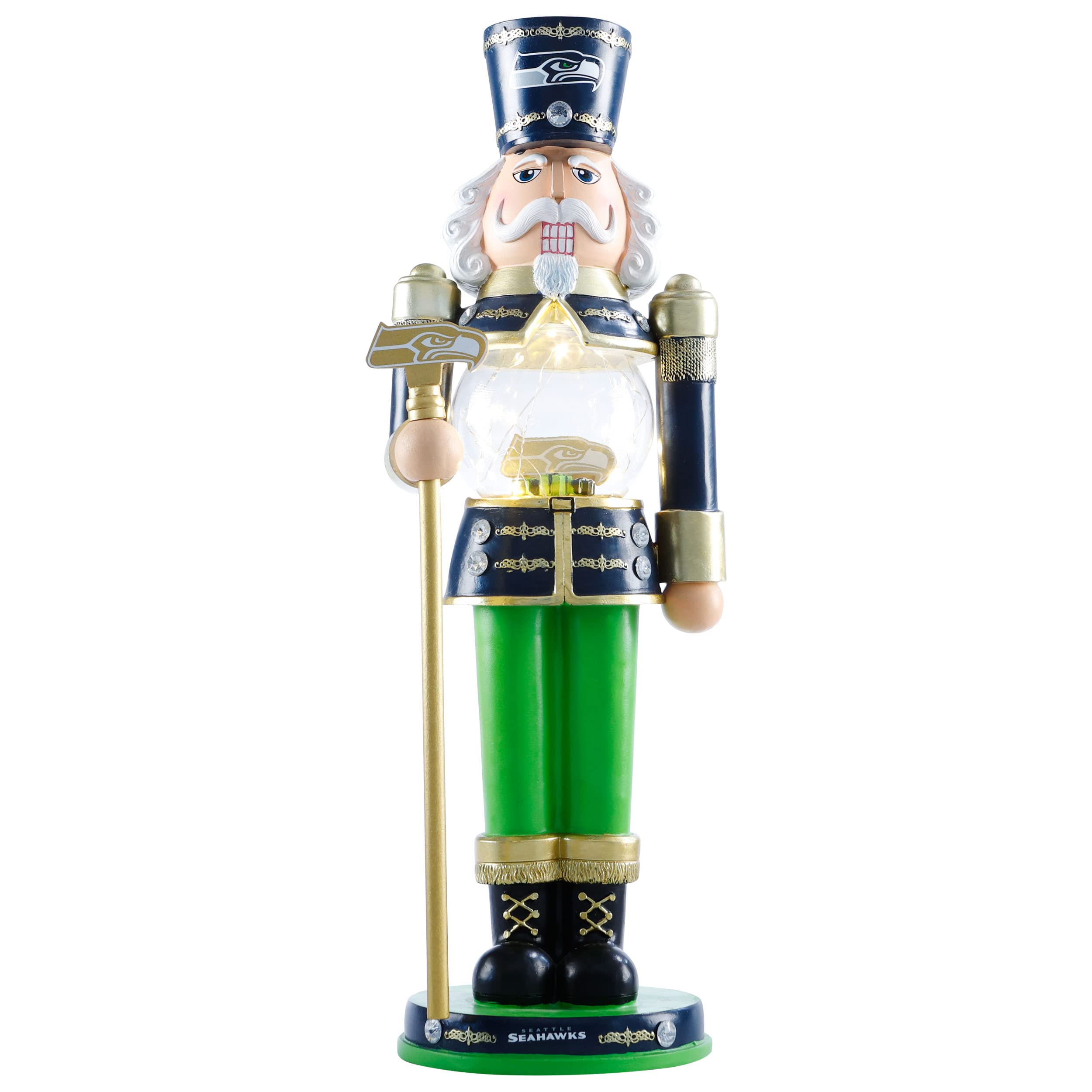 FOCO Seattle Seahawks NFL Light Up Nutcracker