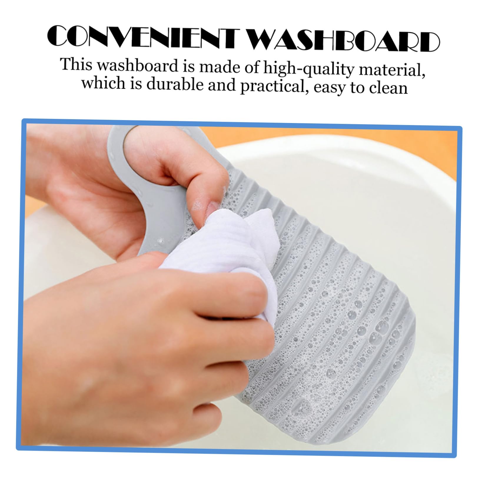 minkissy 6pcs Portable Hand-Washed Washboards Dual-Sided Laundry Scrubbing Boards Stripe Texture Design for Effortless Clothes Washing Compact and Convenient for Travel