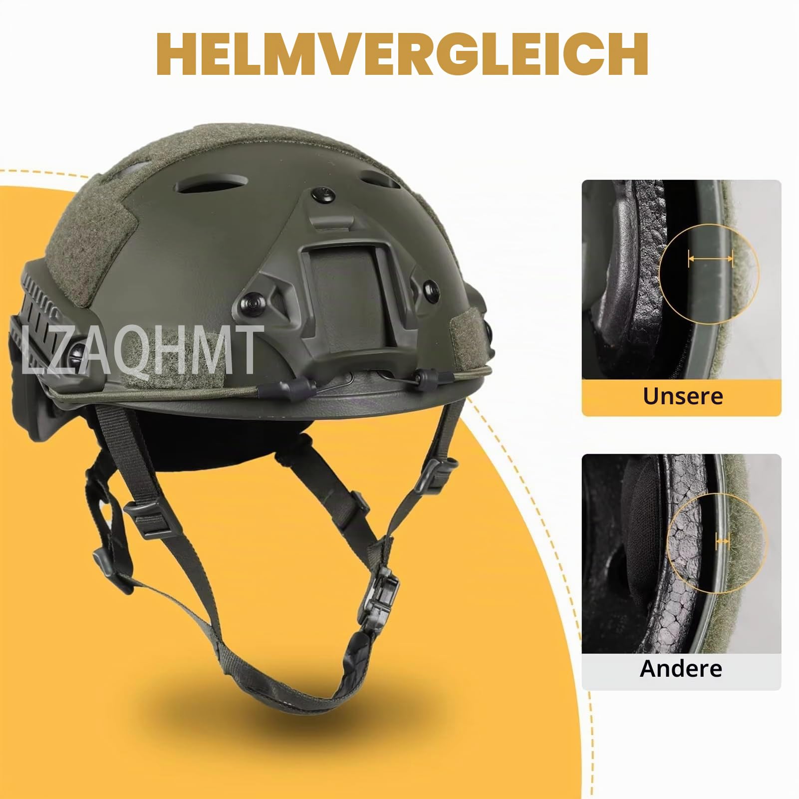 4-in-1 Verbesserter Taktischer Airsoft-Helm mit Schnellverstellung
