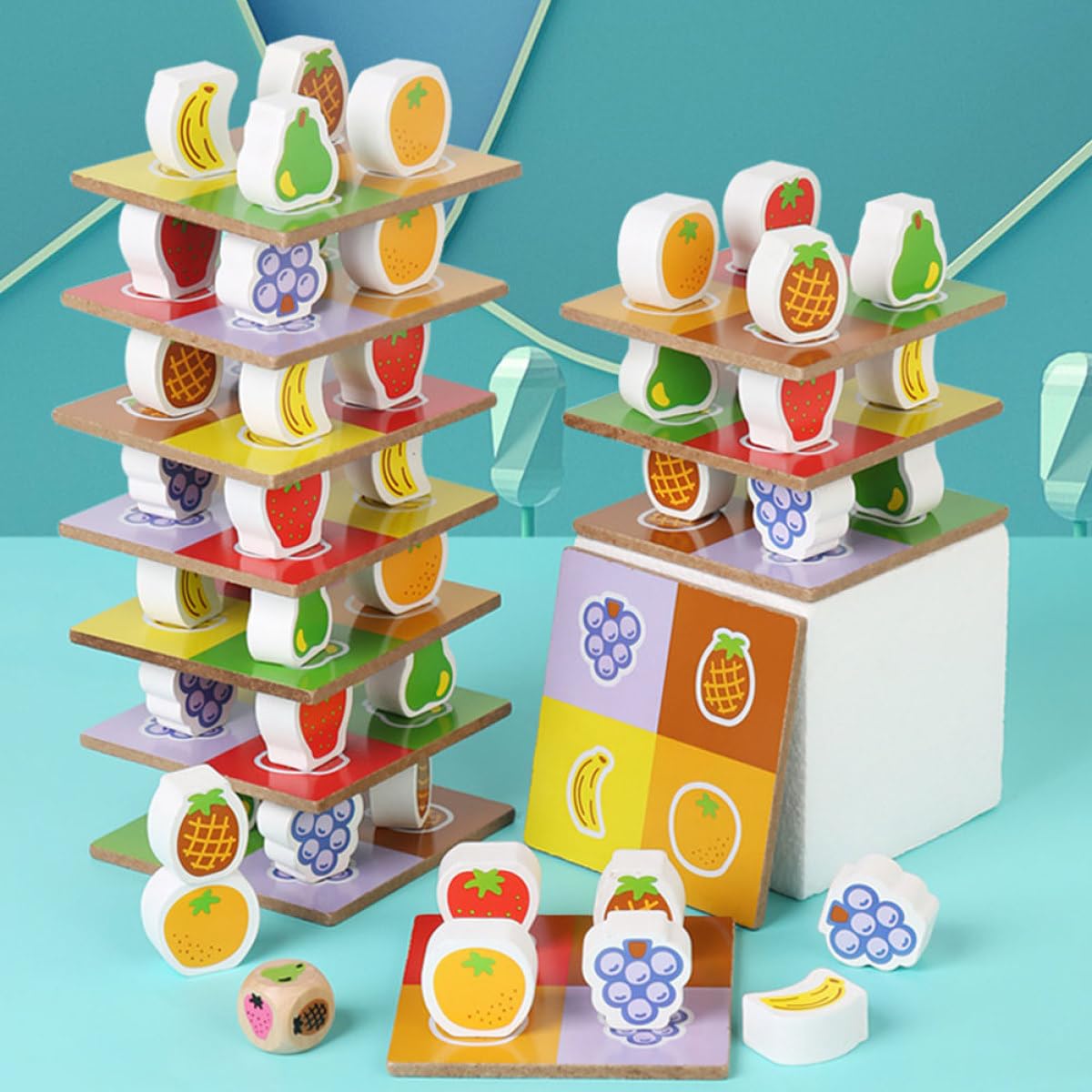 ifundom Juguete Apilable de Madera Equilibrado para Niños, 1 Juego