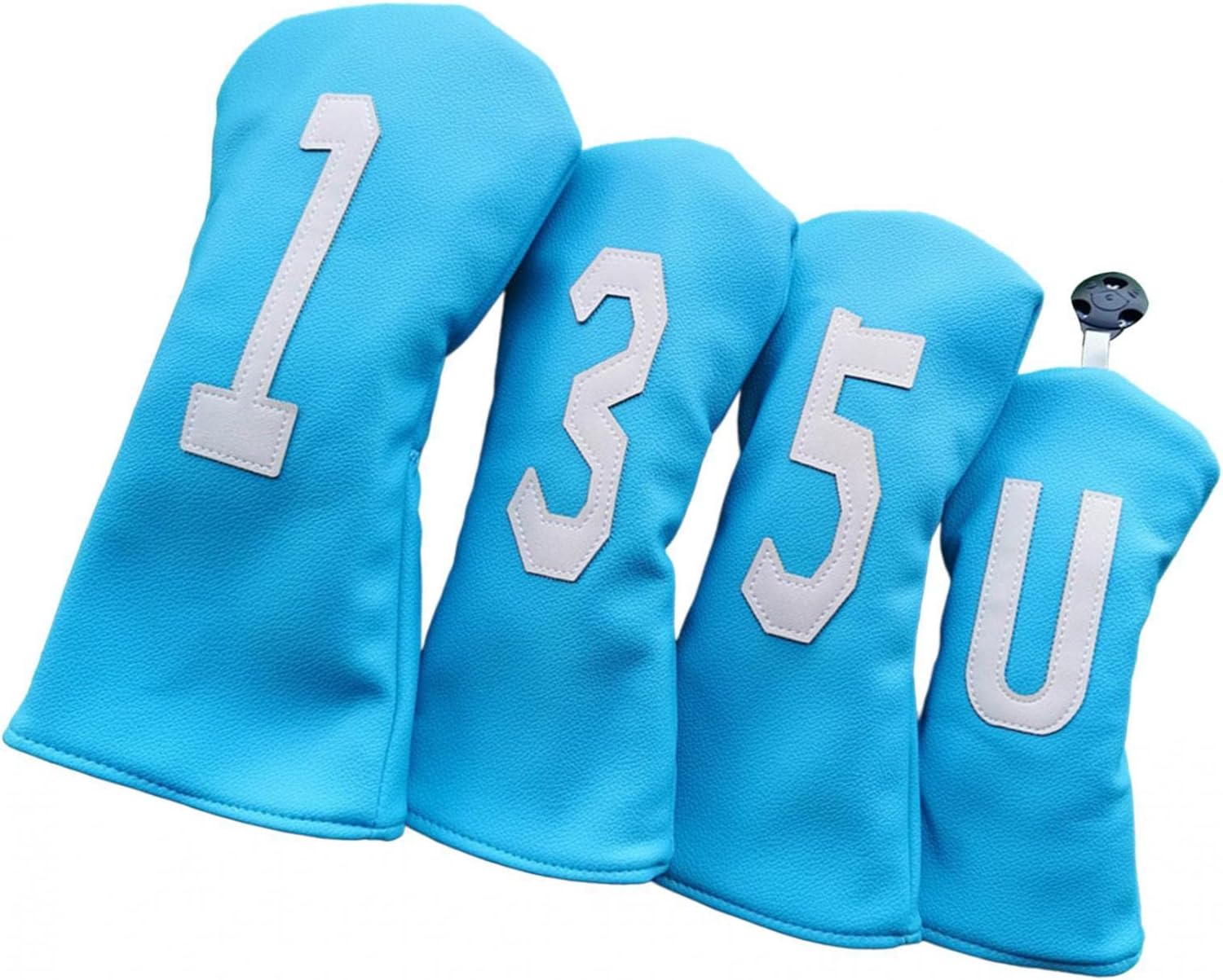 PU Leather Golf Cover, Number. 1, 3, 5, UT Protection Guard Professional Wearing Protector Sleeve for Unisex