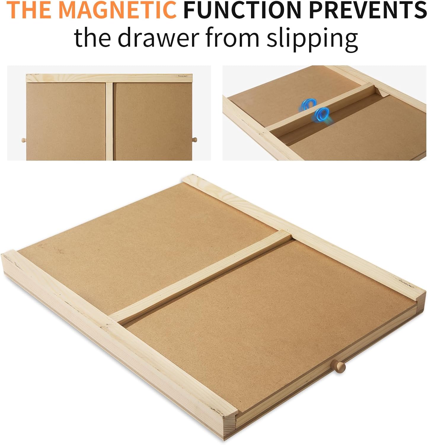Small Puzzle Board 17.1 X 13.4 Inch Puzzle Table - Suitable for Personal Small Jigsaw Puzzles Table with 2 Storage Drawers,Portable Lightweight Jigsaw Puzzle Board(100-300Pcs)