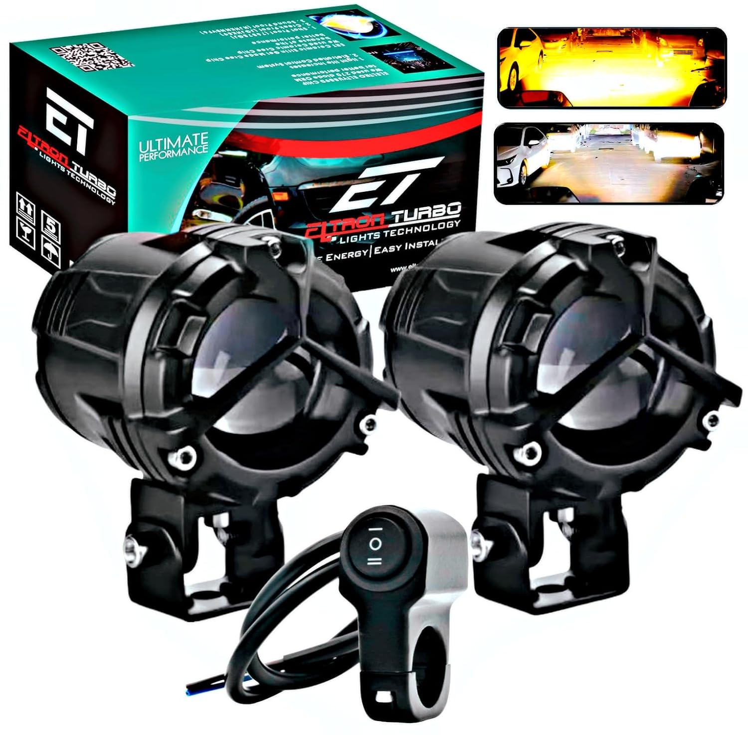 ELTRON TURBO 140W LED Fog Light (Pack of 2) - Image 1