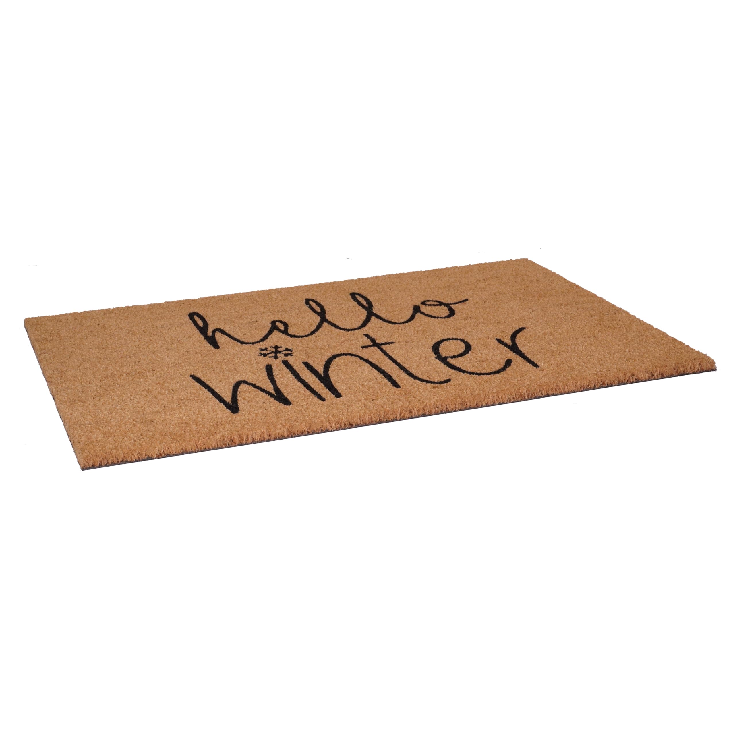 Felpudo Calloway Mills Hello Winter (Multi, 24 x 48 x 0.6 Pulgadas)