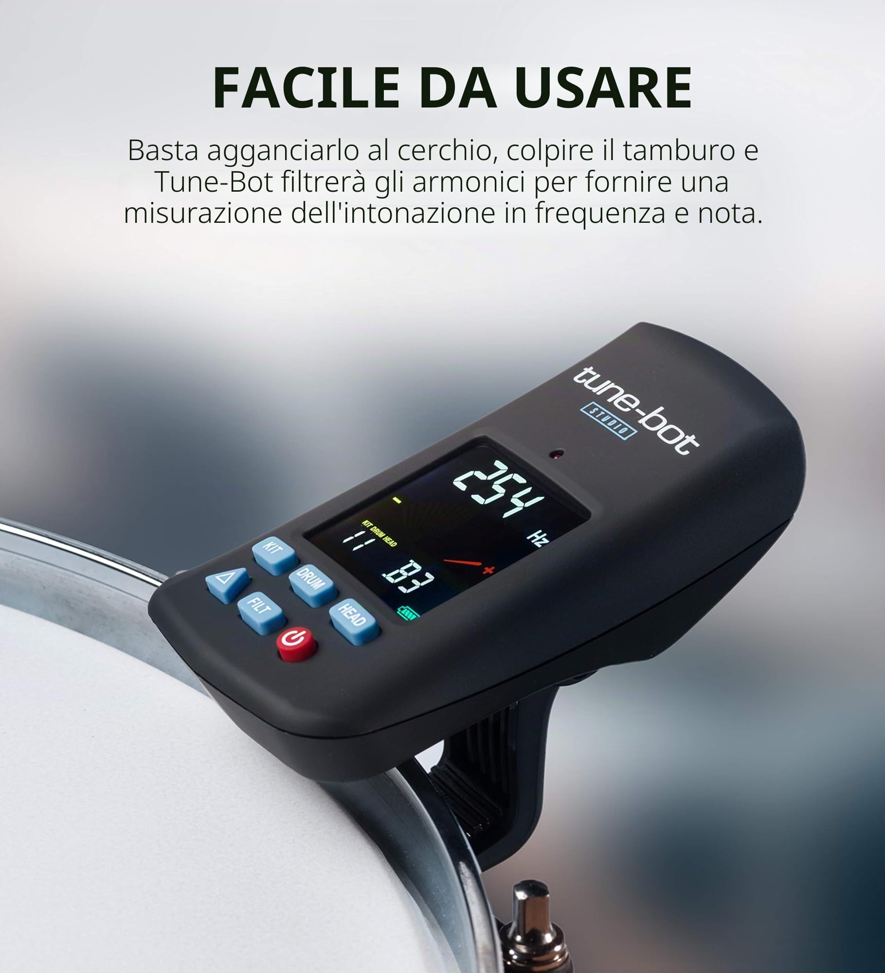tune-bot Overtone Labs,Tune-Bot Accordatore per Batteria