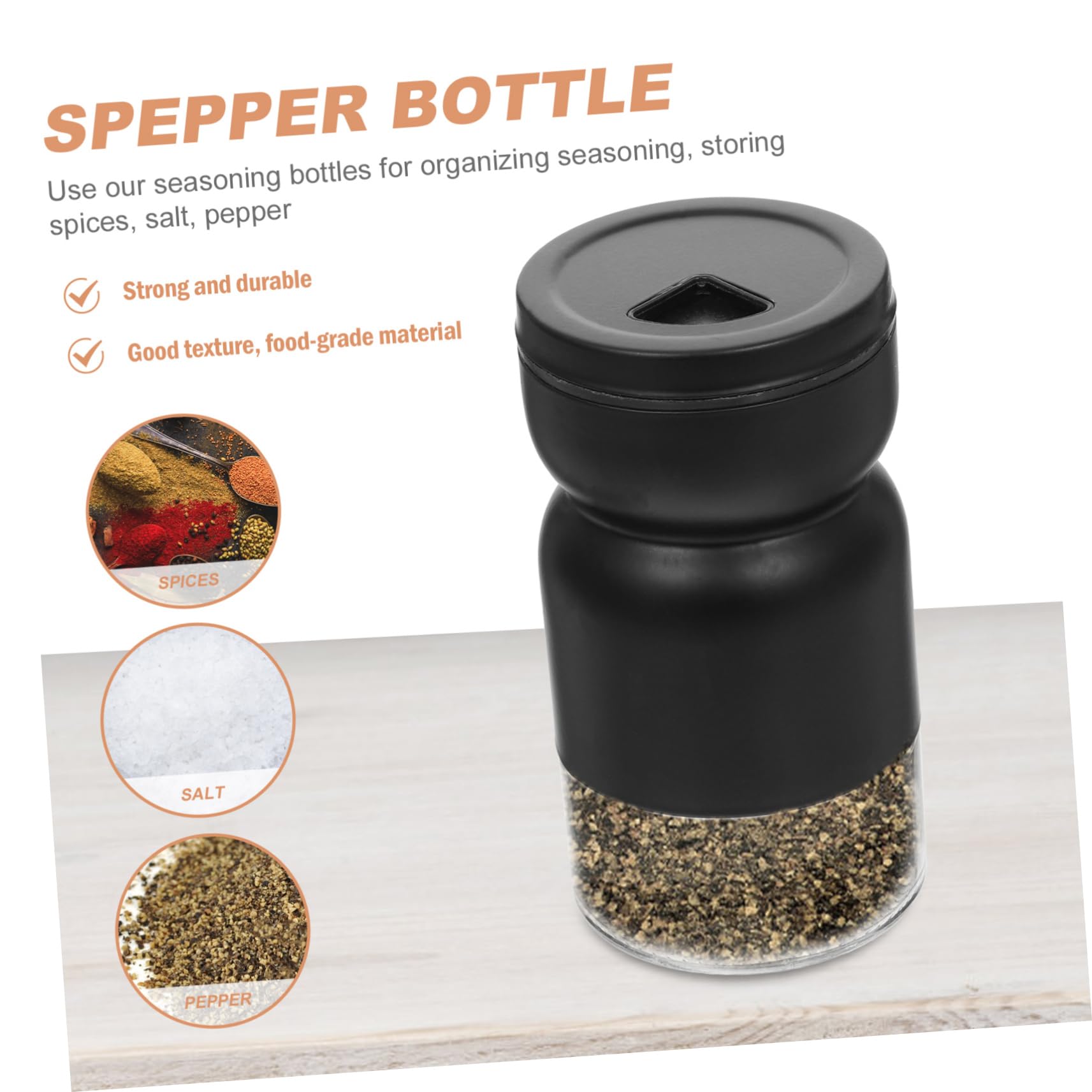 MOLUCKFU 2pcs Multi-function Spice Jars Sauce Bottles Condiment Bottle for Kitchen