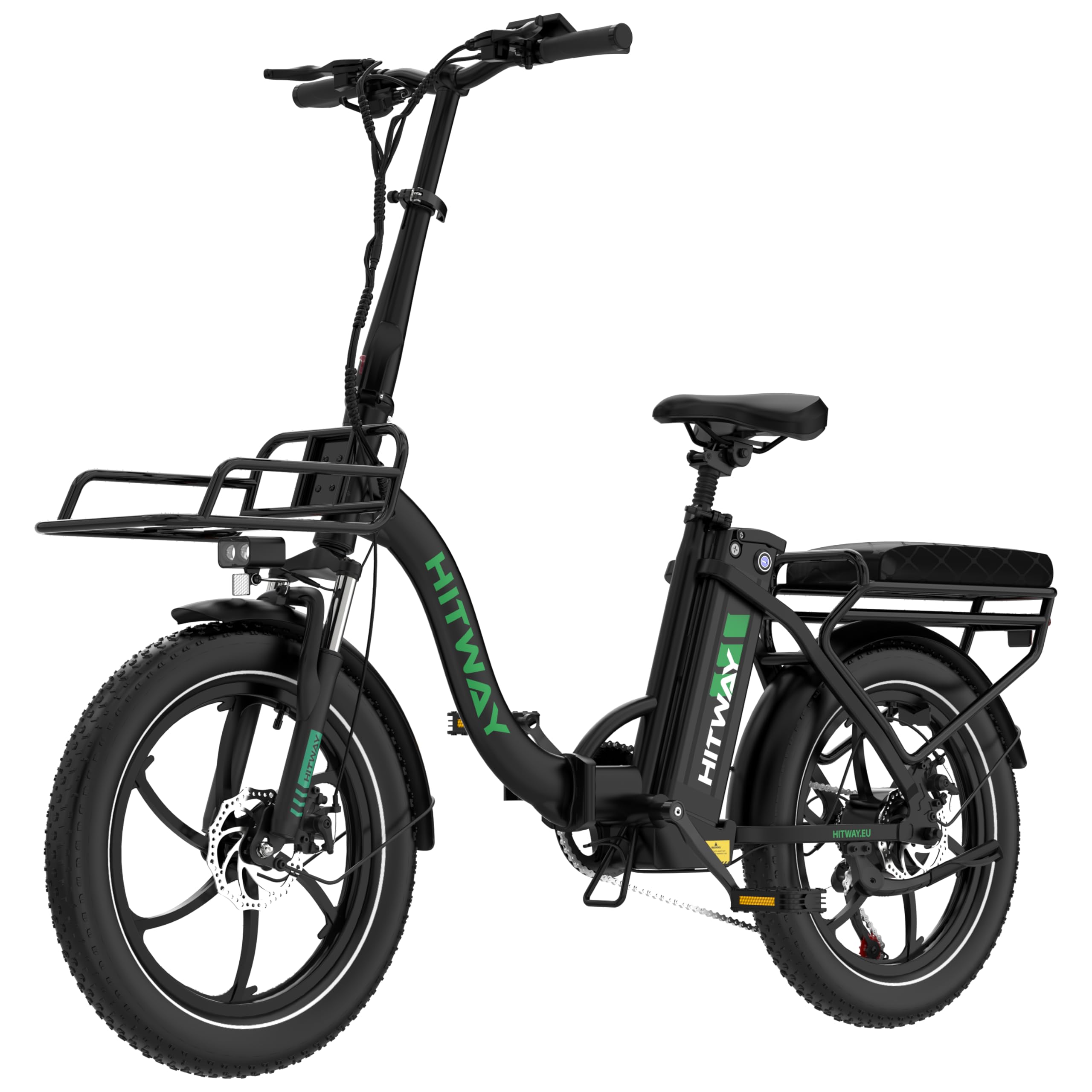 HITWAY Bici Elettrica, Bicicletta Elettrica 36V15.6Ah, 250W E Bike da 20 pollici, Autonomia 70-150km, 7 Velocità, Controllo APP, Bici Elettrica Pieghevole