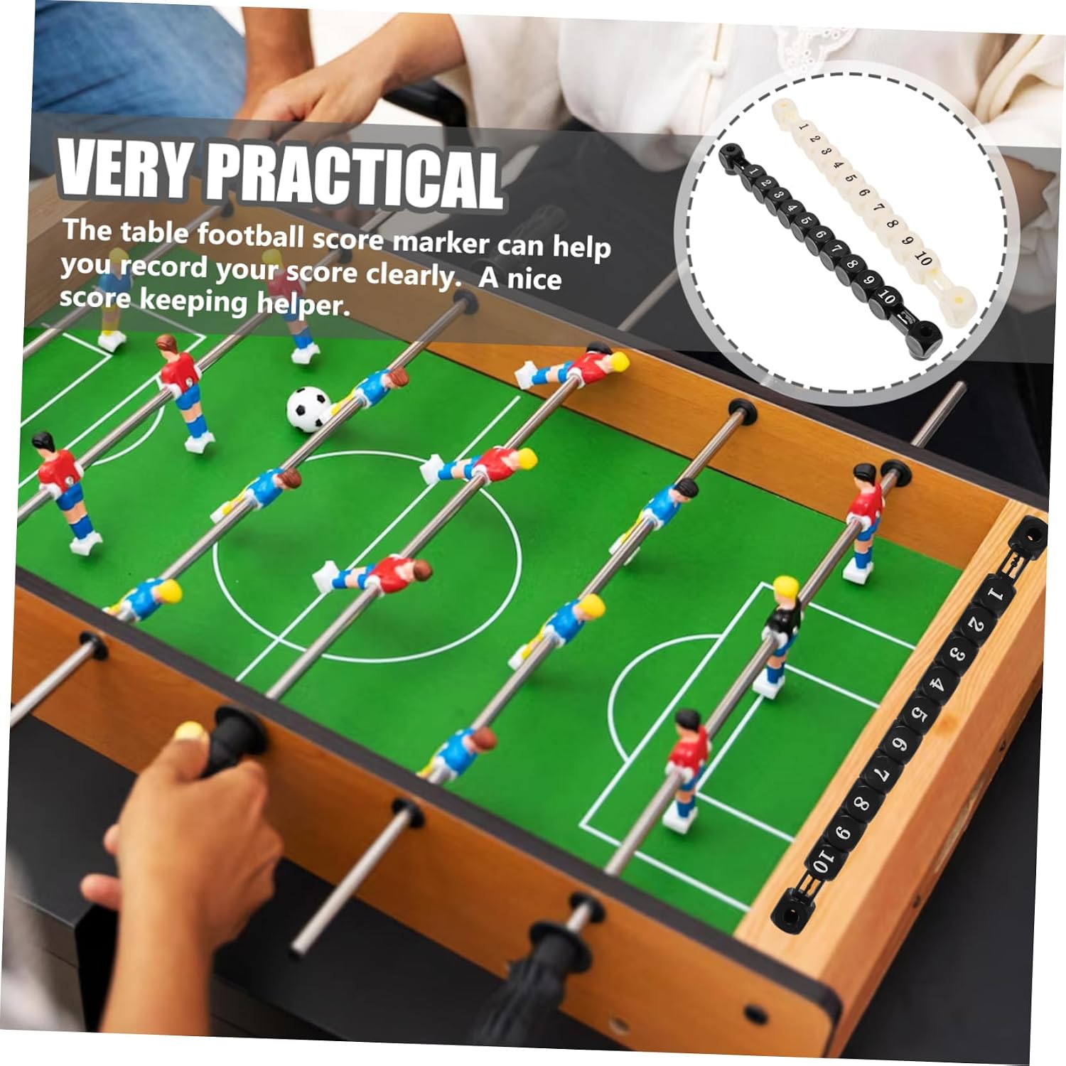 HANABASS Plastic Score Marking Device Multifunctional Scorekeeper Bars Desktop Games Scoring Counters Soccer