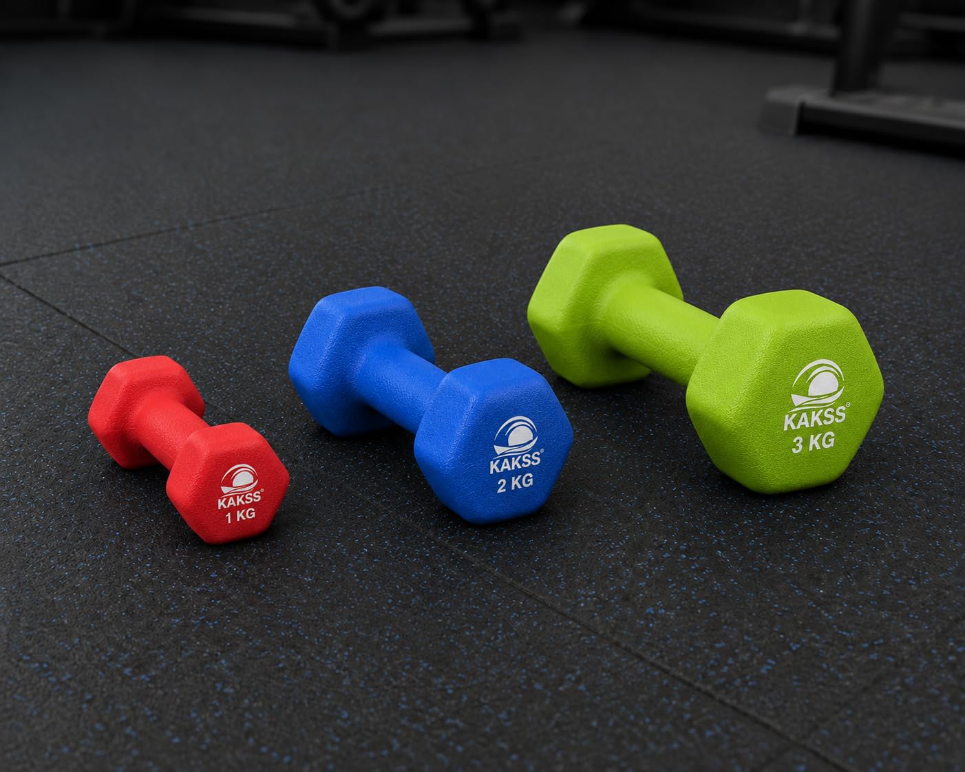 Kakss Neoprene Dumbbell Sets - 1kg, 2kg, 3kg -9 Kakss Neoprene Dumbbell Sets - 1kg, 2kg, 3kg -9