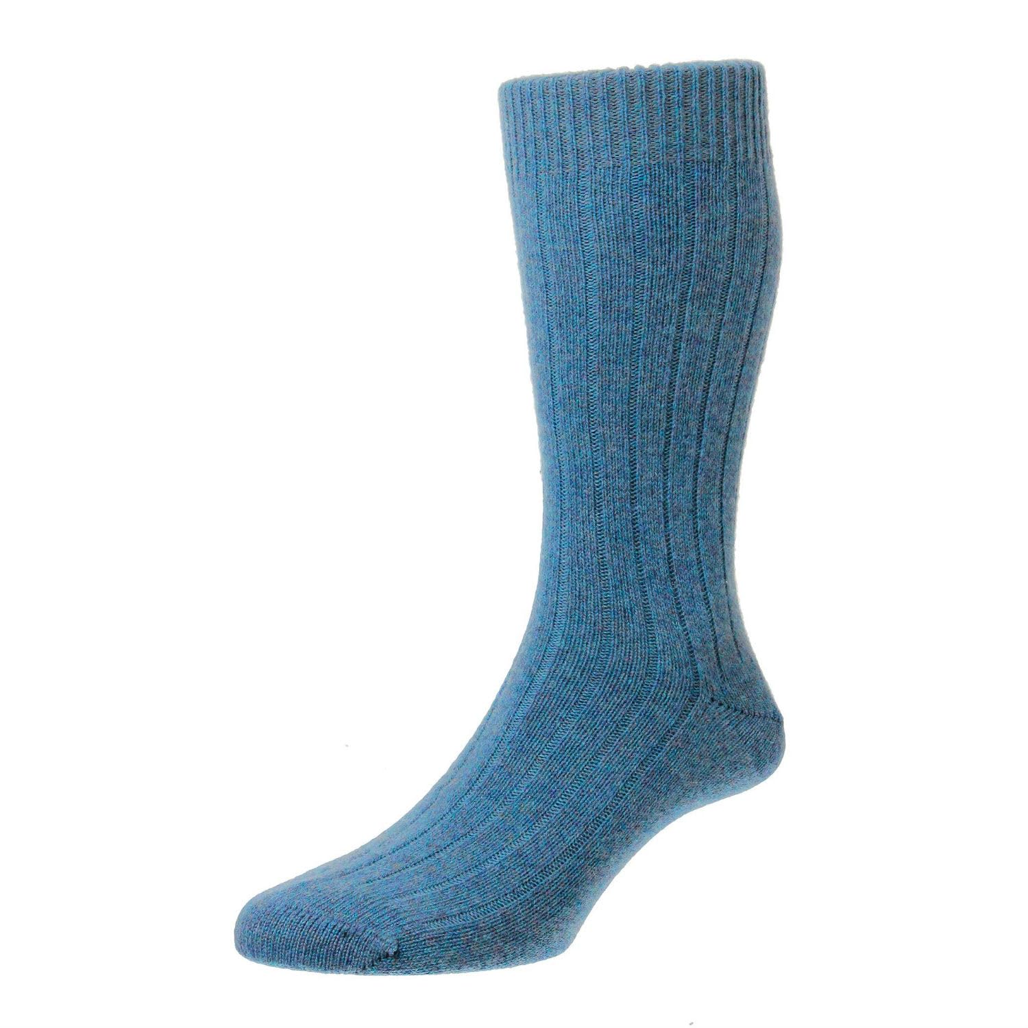 Pantherella Men's Loch Marl - Cashmere Socks - Plain 5750 (, Large)