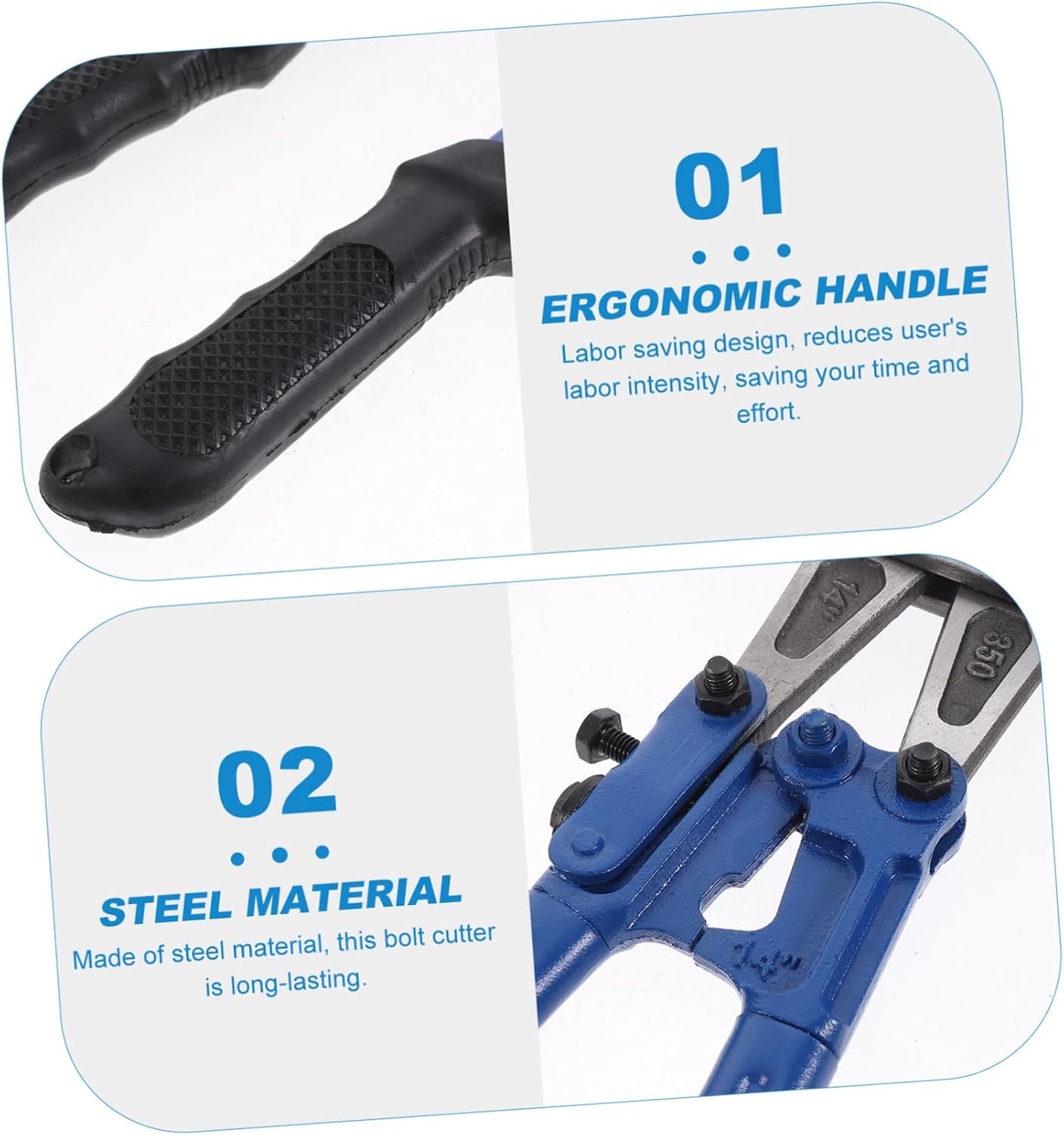 Luxshiny Bolt Cutter Heavy Duty Wire Cutters for Chain Cable Metal Steel Screw Rivet Cutting Lock