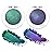 evpct 2Pcs Shimmer Teal Dark Sapphire Blue Bright Purple Multichrome Chrome Single Eye Shadow Palette Makeup for Older Women, Glitter Metallic Duochrome Chameleon Gothic Iridescent Eyeshadow Palette