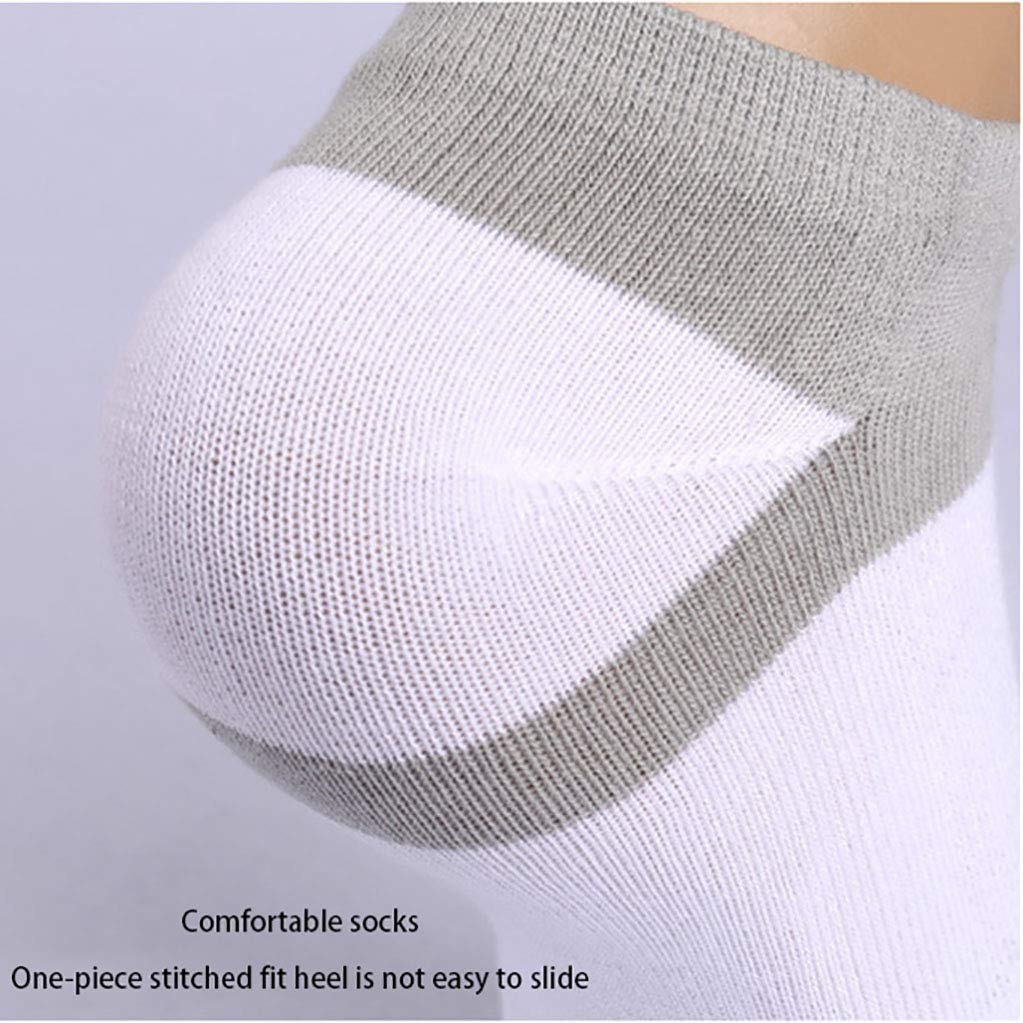 Calcetines para hombre Calcetines para correr Calcetines descalzos para pies descalzos Calcetines de algodón absorbente Calcetines transpirables livianos Value 5 PAIRS Pack