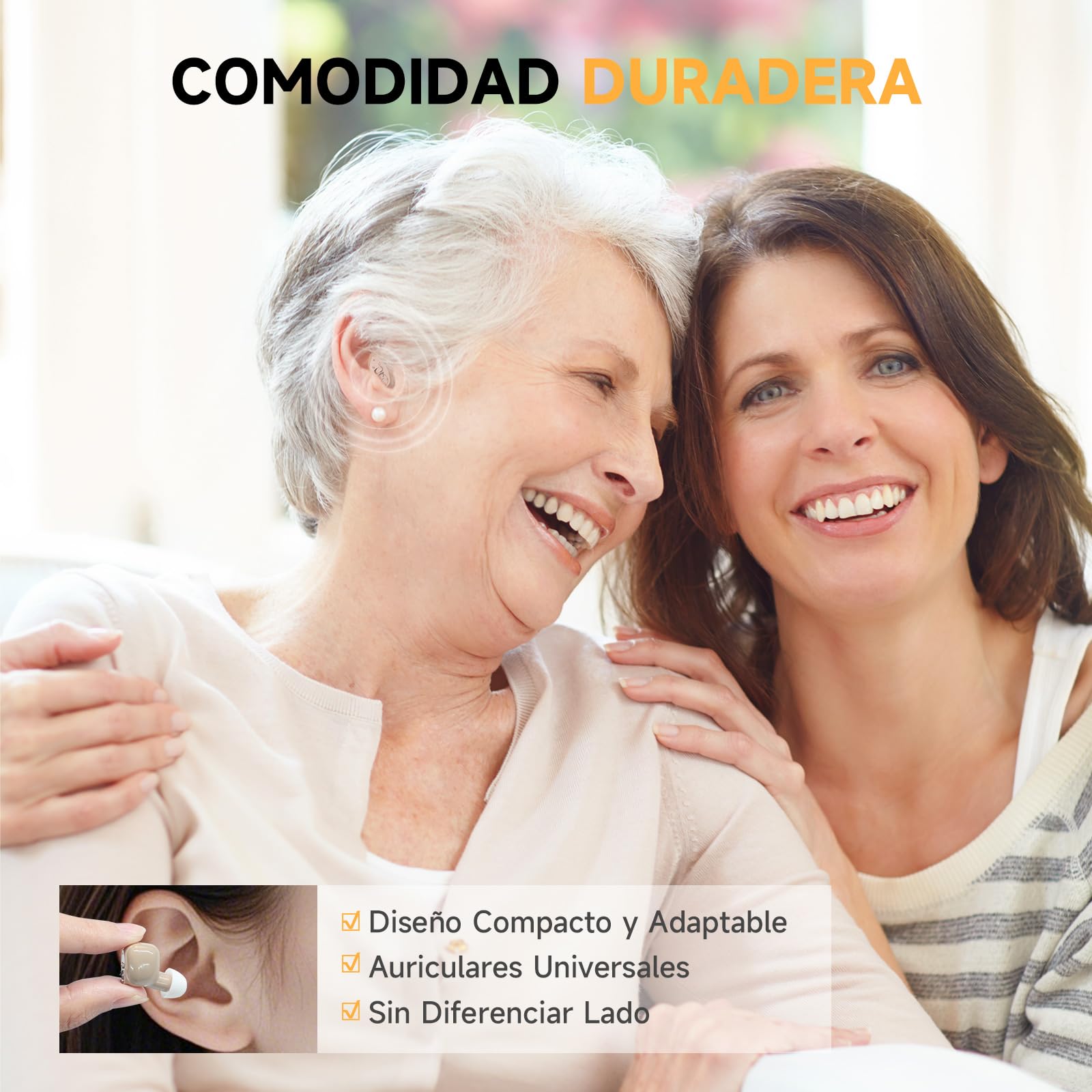 Britzgo Nuevo dispositivo de cancelación de ruido Compacto y portátil con estuche de carga (beige)