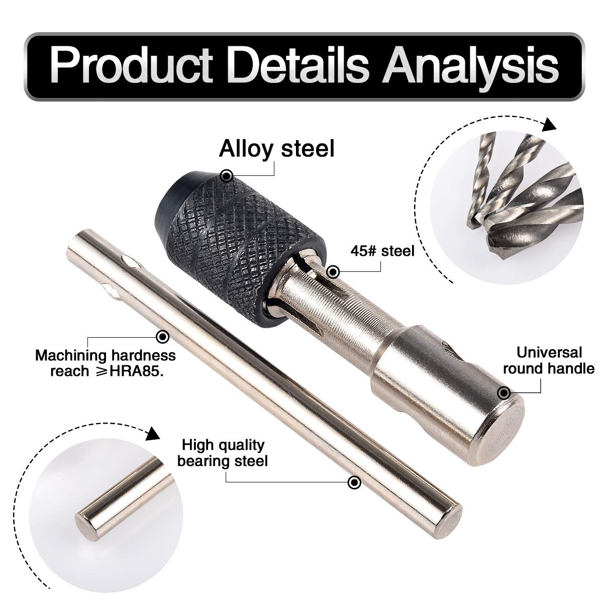 Twisted HSS Parallel Shank Twist Drill Bit, For Metal Drilling At ₹ 1250/packet In New Delhi - Foto 3