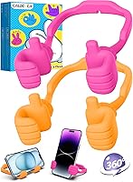 Vista 16 de Regalos navideños para adolescentes, niñas, niños y adultos, soporte para teléfono celular: soporte para teléfono con pulgares arriba ajustable