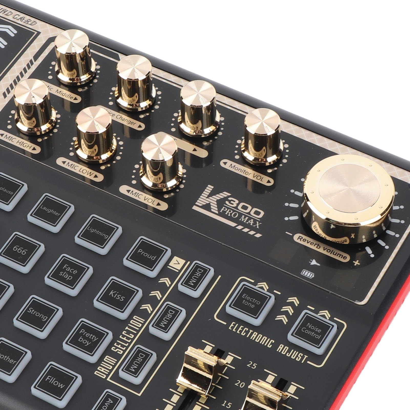 Gedourain Mixer Professionale per Scheda Audio Dal con Vocale per Streaming Live e Registrazione Scheda Audio Portatile in ABS