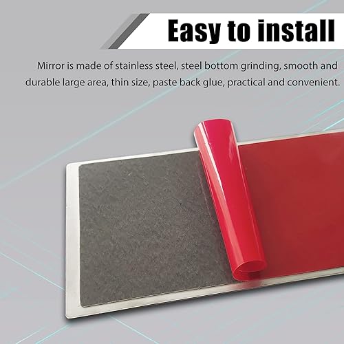 Miniatura 5 de Espejo de maquillaje para visera de automóvil espejo de tocador de acero inoxidable HD universal para visera de automóvil camión SUV respaldo de