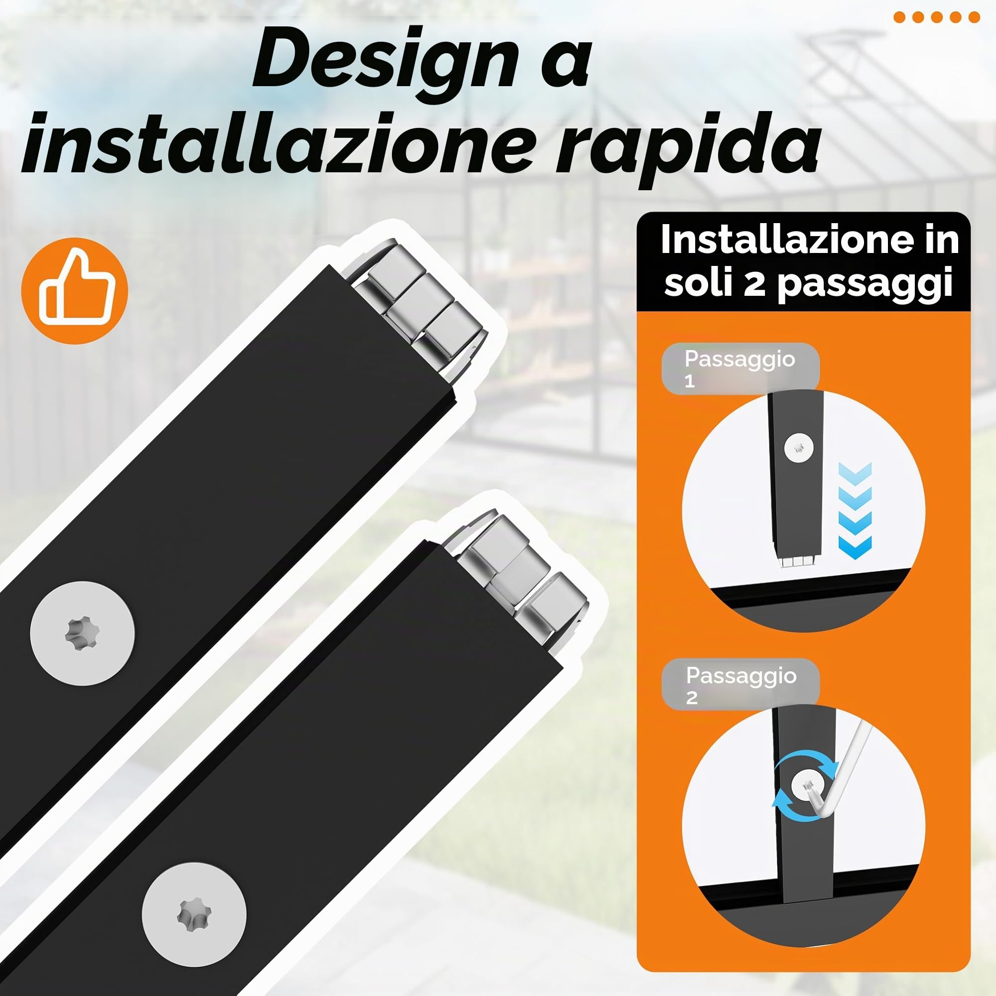 FIVMEN Serra in alluminio Serre da giardino con fondamenta da 6 cm e pannello PC da 4 mm Serra Tomatenhaus Casa da giardino resistente ai raggi UV resistente alle intemperie per il giardino, 380 x 250