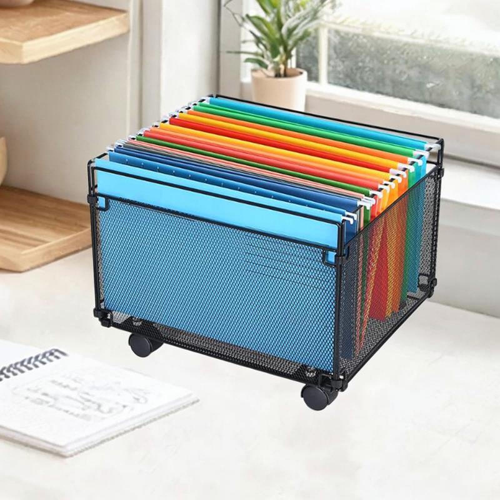 predolo Organisateur de fichiers de rails de dossiers suspendu avec des bergers Organisateur de dossier de rack de documents pour école d'organisation de