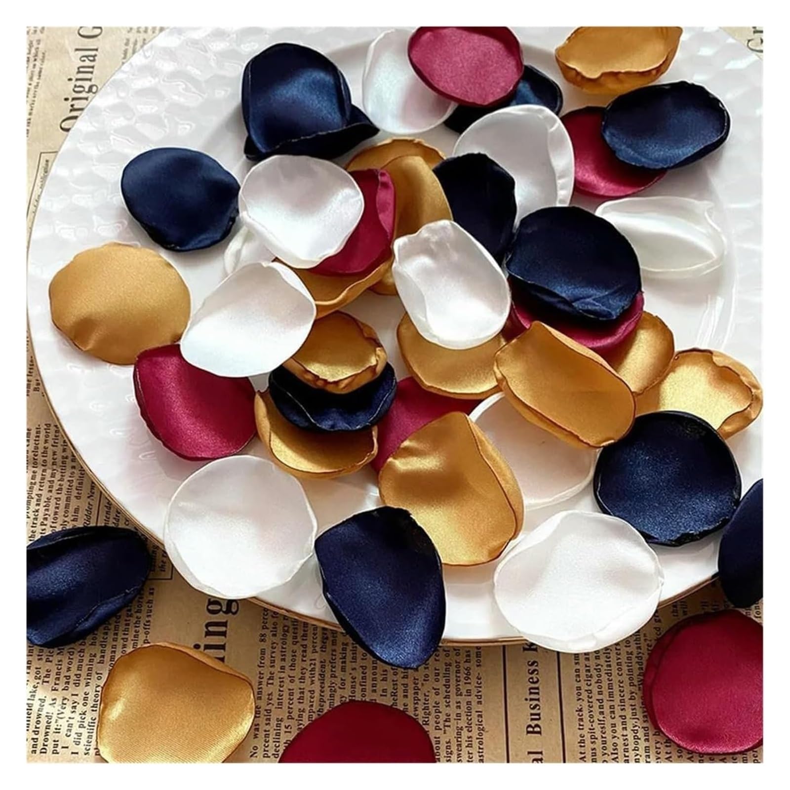 CYJAZNHH Artificial Silk Rose Petals Multicolor 5cm X 5cm 100-300 Pcs(G,100pcs)