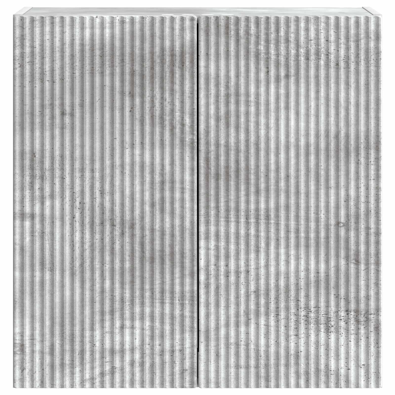 Meuble mural 59 x 31 x 60 cm bois ingénierie gris béton