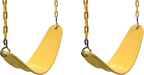 Miniatura 6 de Swing-N-Slide WS 4771 - Juego de asiento de columpio de alta resistencia para exteriores con cadenas revestidas y eslabones rápidos, color azul,