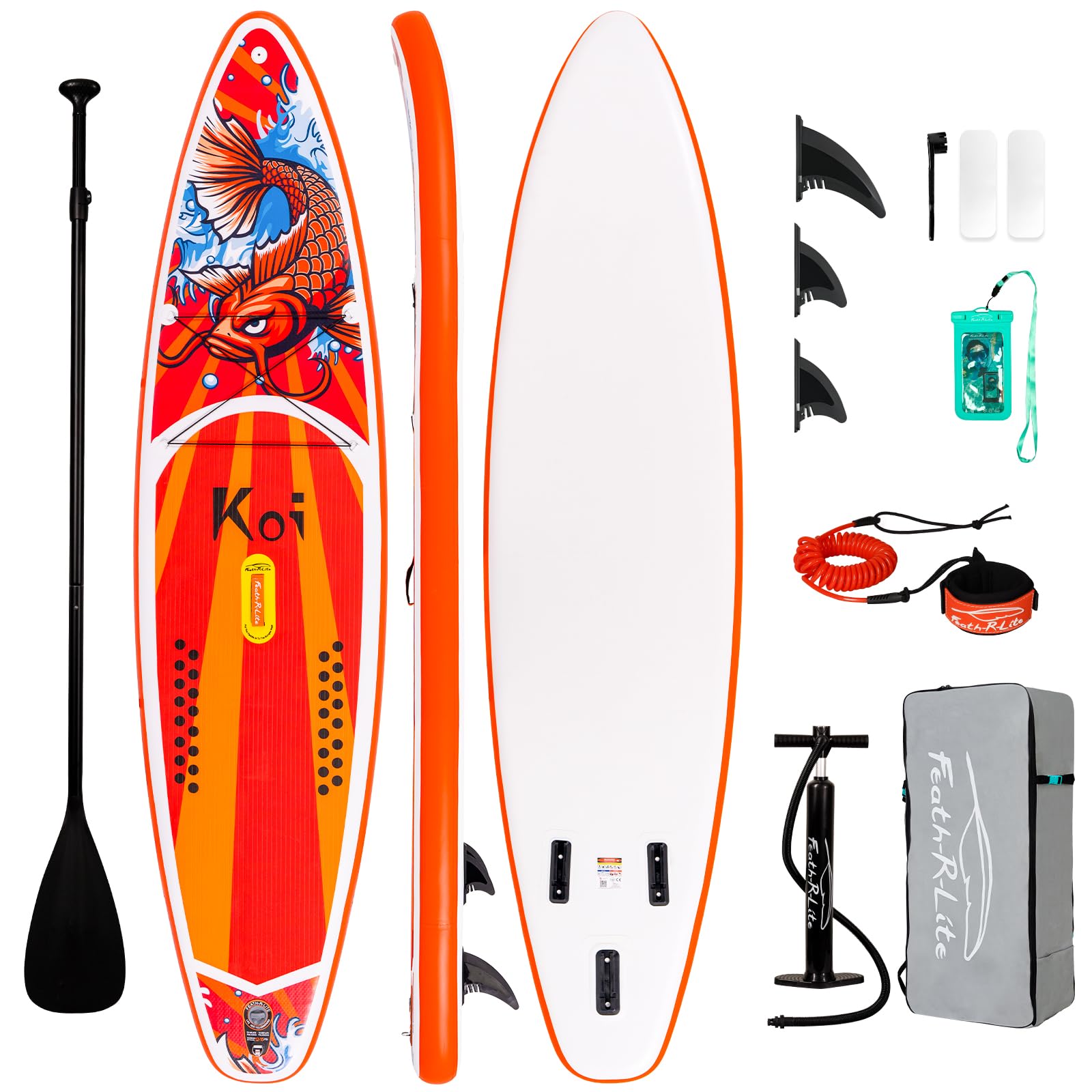 Amazon | FEATH-R-LITE 空気入れ式 SUP ボード 大人用 ポンプ・パドル