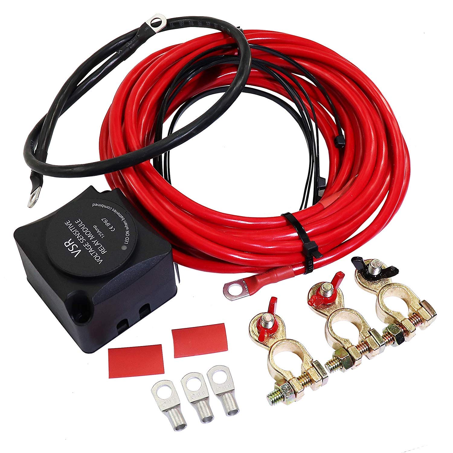 Buy Dual Battery Isolator Kit, WonVon 12V 140 Amp Dual Battery Smart