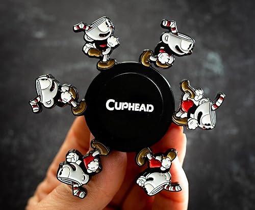 Miniatura 3 de Cuphead - Juguete giratorio de 3 pulgadas para correr, juguete sensorial ideal para aliviar el estrés, descompresión, ansiedad