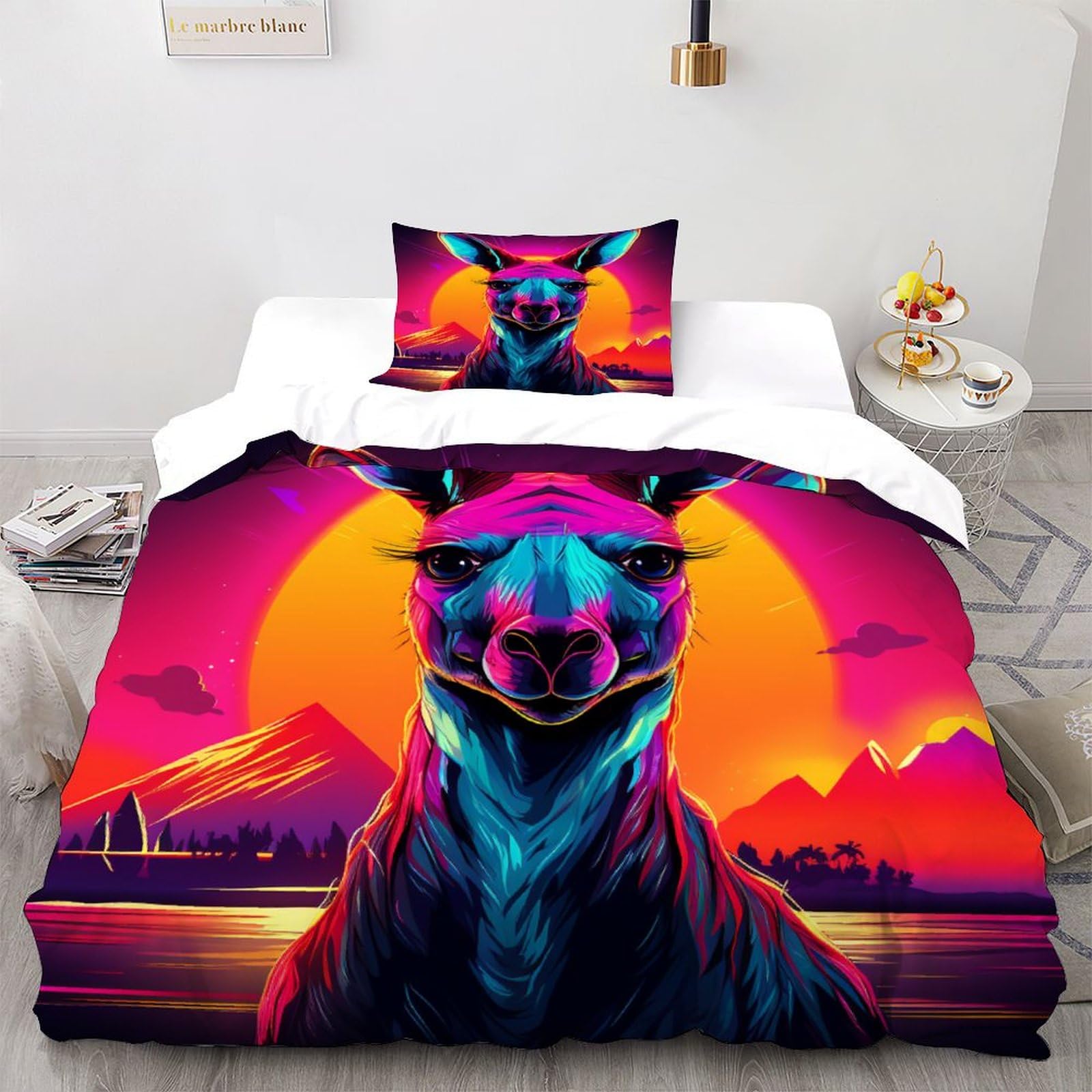 Parure de couette microfibre kangourou douce pour apaiser les nuits agitées des enfants