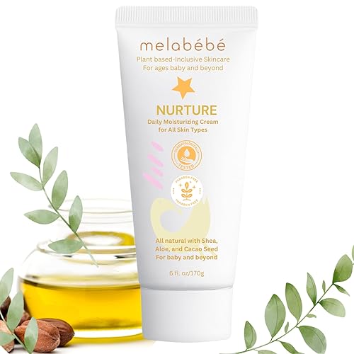 Melabebe Nurture Crema hidratante diaria - Crema para eccema para bebés y loción para bebés Crema para bebés para piel sensible - Loción natural