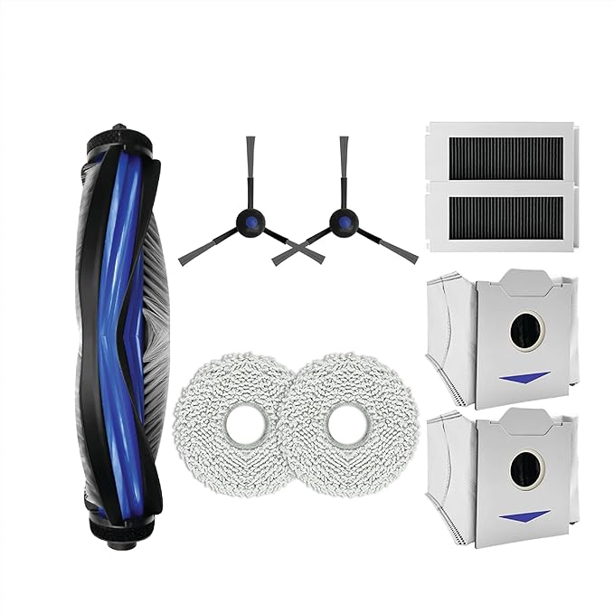 Ersatzteil-Set Für Ecovacs Deebot N30/N30 Pro OMNI – Hauptbürste, 4x Seitenbürsten, 3x Filter