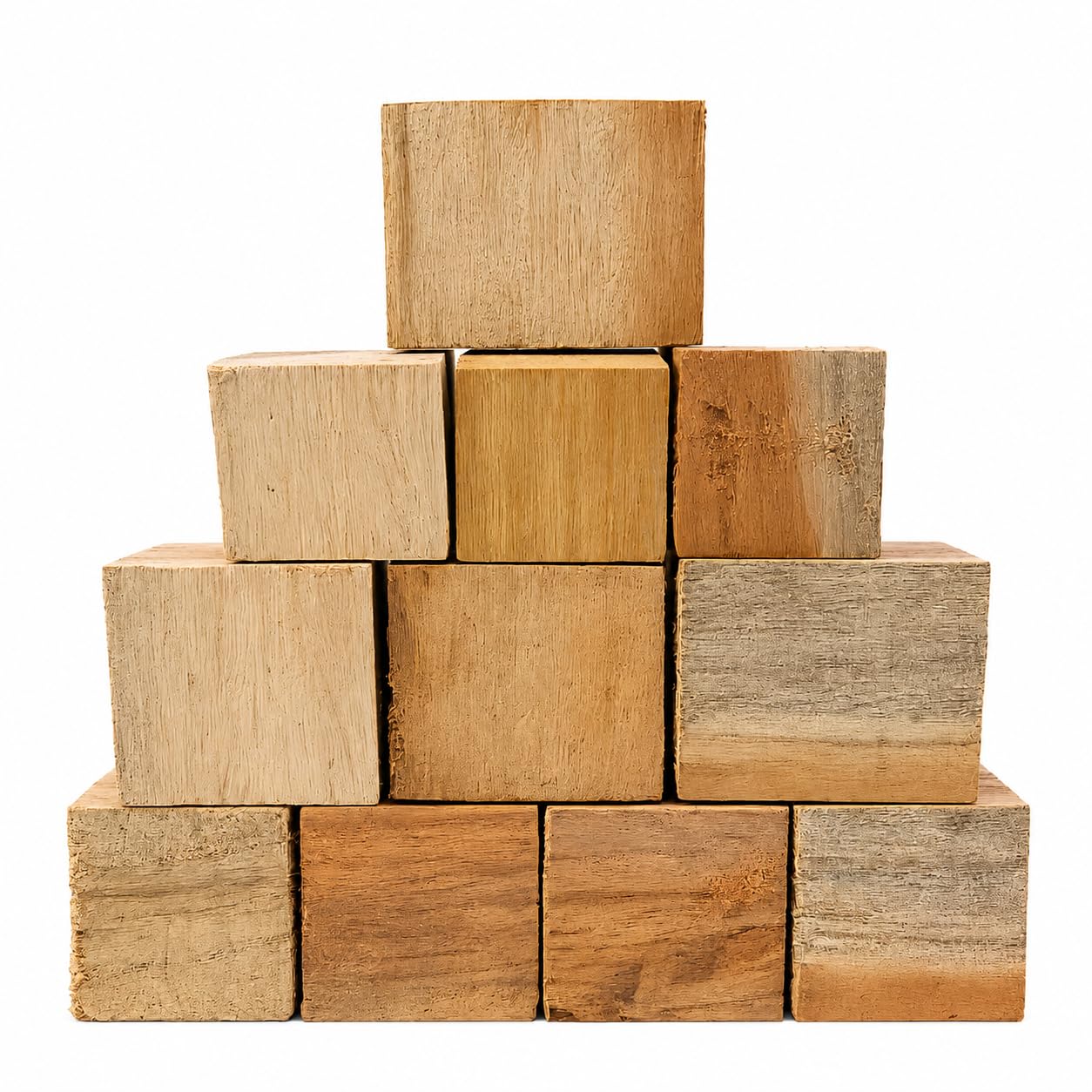 Natural Wooden Blocks for DIY Crafts & Kids Play | Eco-Friendly Small Wood Chunks for Woodworking, Mini Stove Firewood & Campfires | Assorted Wooden Pieces Pack of 10-image-39