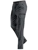 Mens Hiking Pants Lightweight - Quick Dry Water Resistant Travel Pants with 7 Pockets for Camping Fishing Outdoor