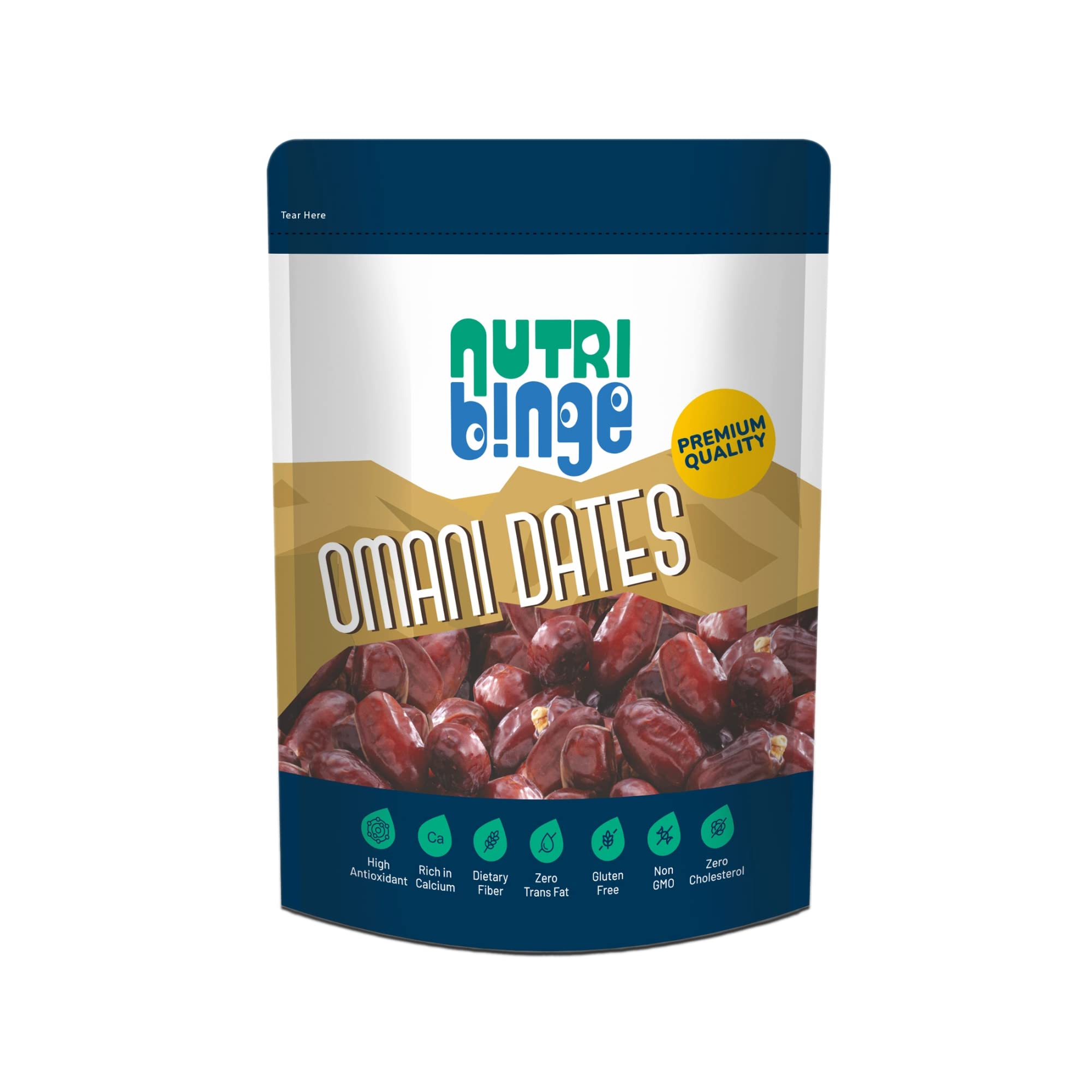 NUTRI BINGE Premium Omani Fresh Dates | 500 grams - Pack Of 1 | Naturally Sweet Khajoor | Resealable Pouch | Gluten Free (B0C2QRYXFT) Amazon Price History, Amazon Price Tracker