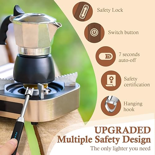 Miniatura 4 de Regalos de Navidad para mujeres, encendedores de velas eléctricos, paquete de 2 unidades, para hombres, luz LED, encendedor de arco, recargable, sin