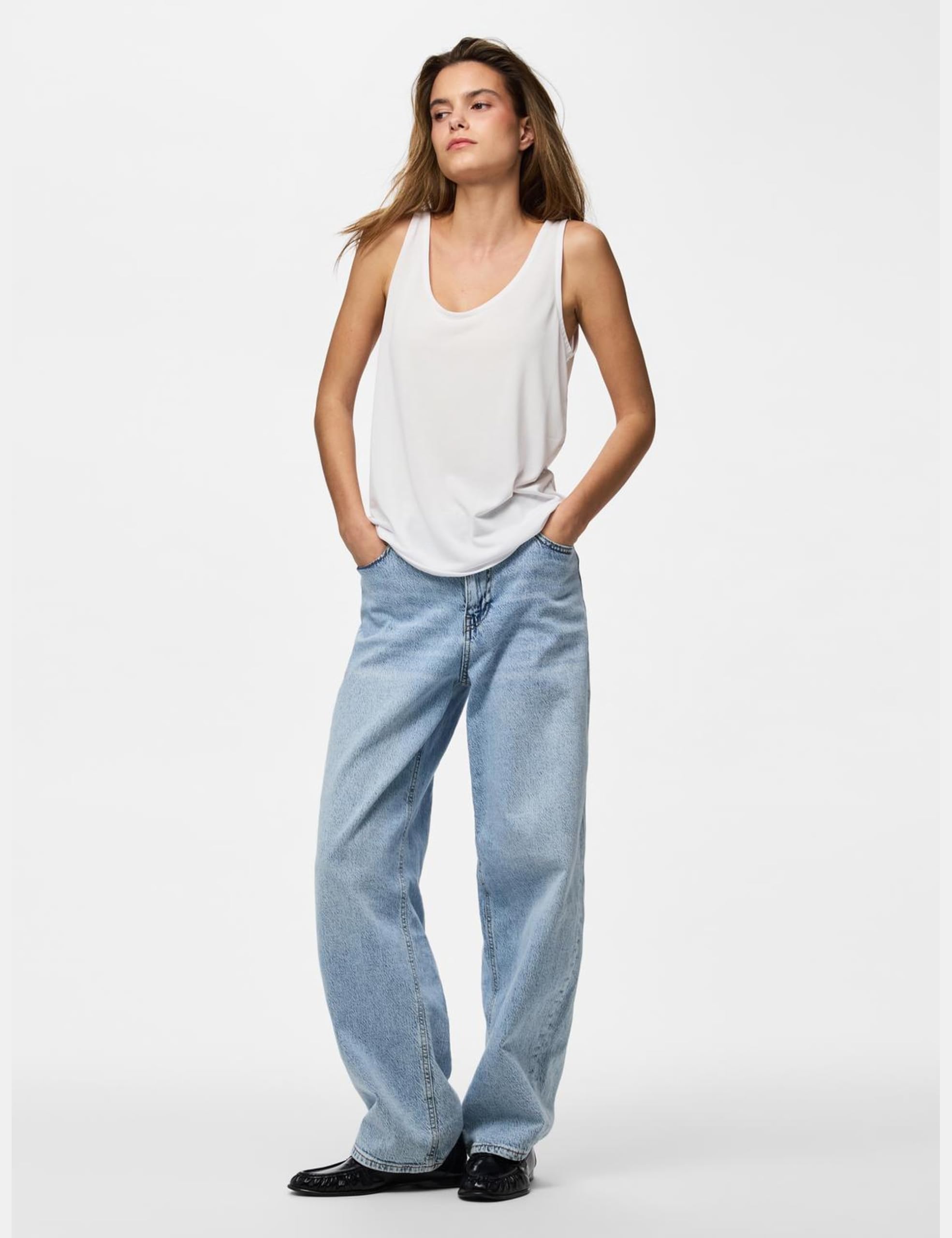PIECES Pckamala Tank Noos Bc Top damski, 188719 Ombre Blue