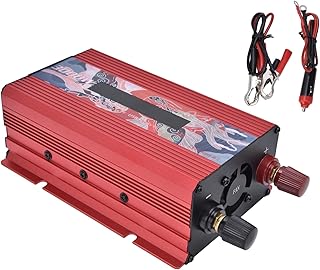 Inversor de energia de onda senoidal pura de 3000 W, inversor de carro DC 12V a 220V AC com adaptador de carro e conversor de energia de carro de tomada AC para casa, trailer, caminhão