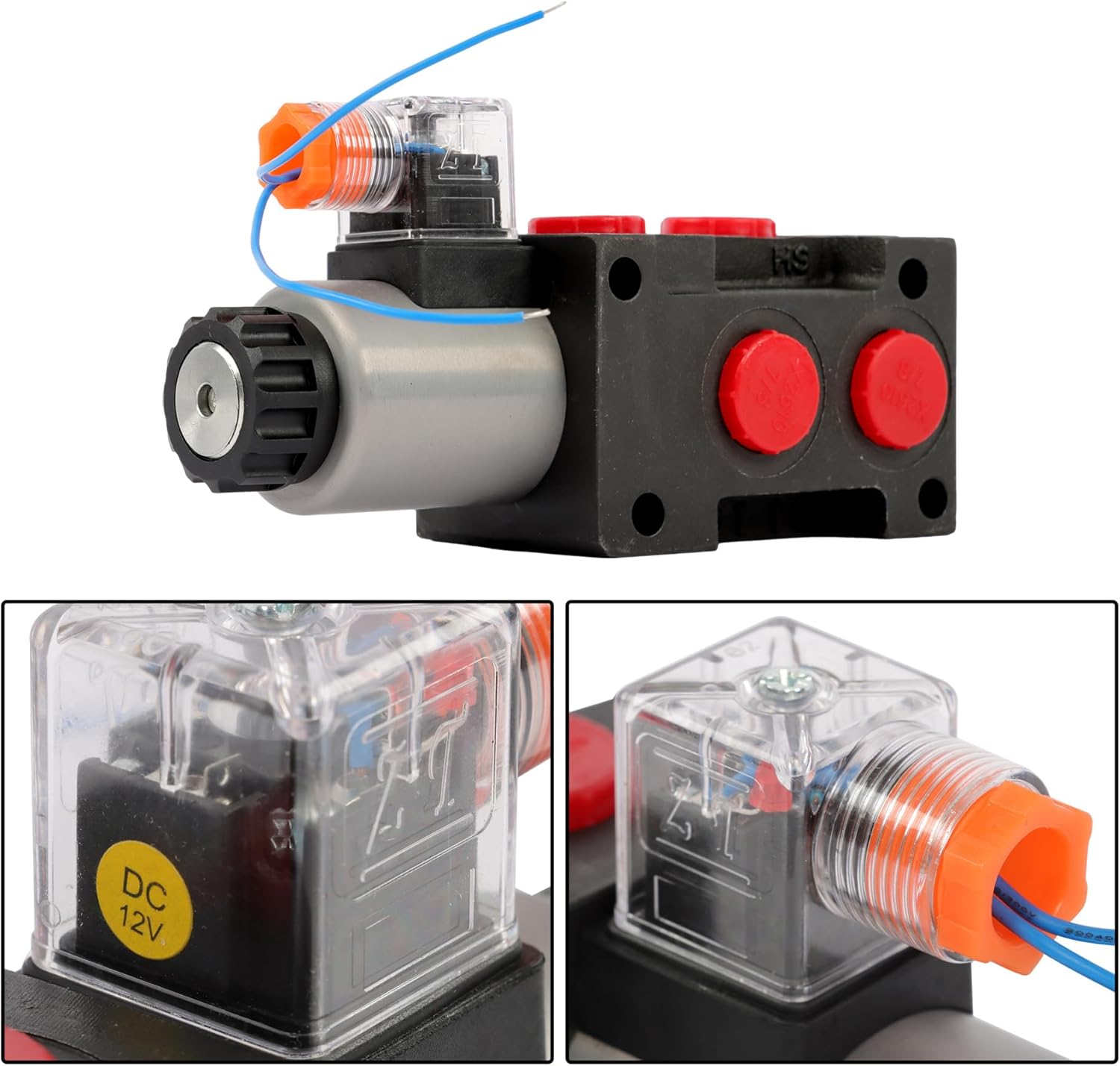 6 Port 13GPM Hydraulic Solenoid Diverter Valve DC12V For Switching Oil Circuits Between Different Flow Rates And Pressures