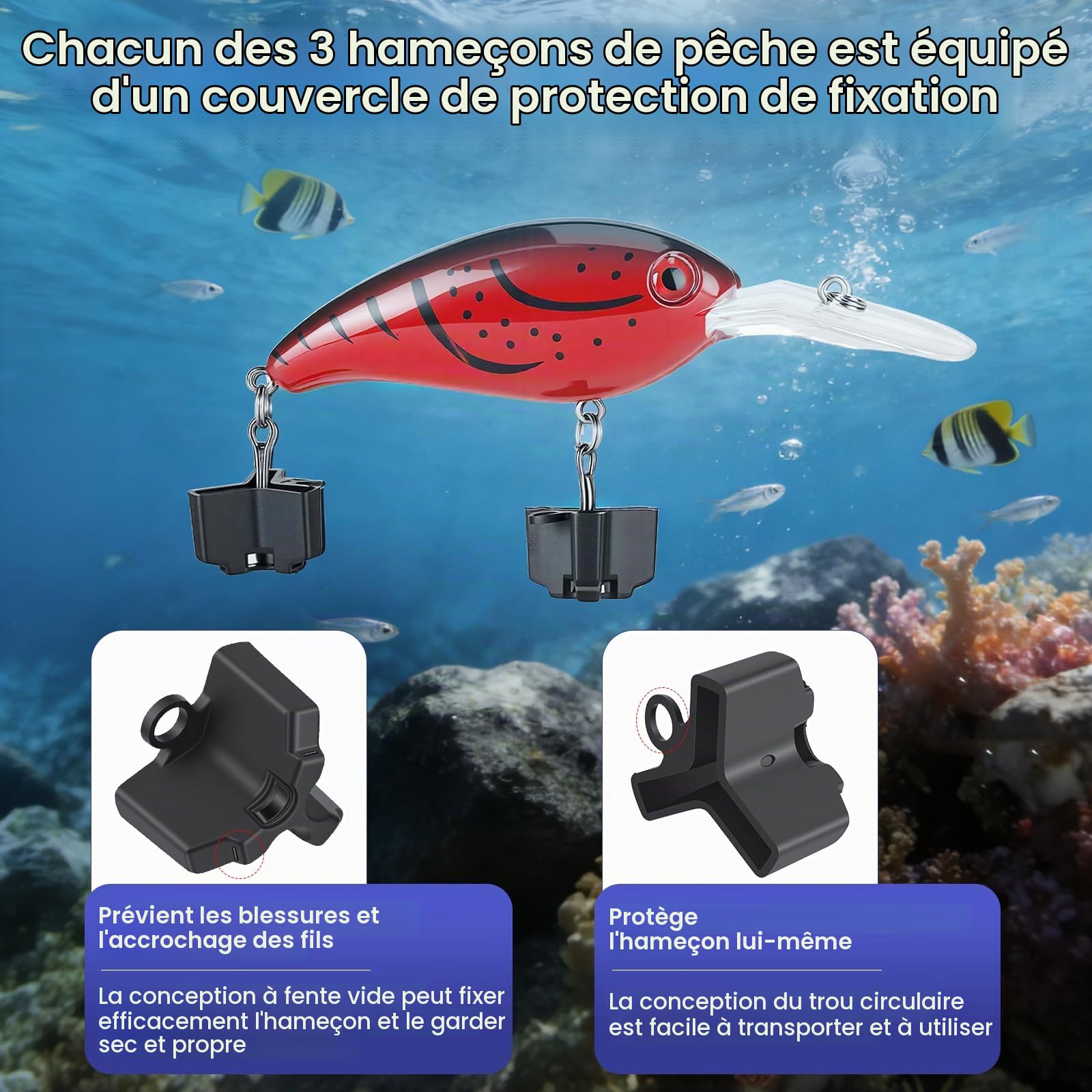 Cadeaux de pêche pour pêcheurs, boîte surprise avec poissons en caoutchouc, leurres et accessoires de pêche, sac miracle de pêche, coffret cadeau polyvalent pour les pêcheurs