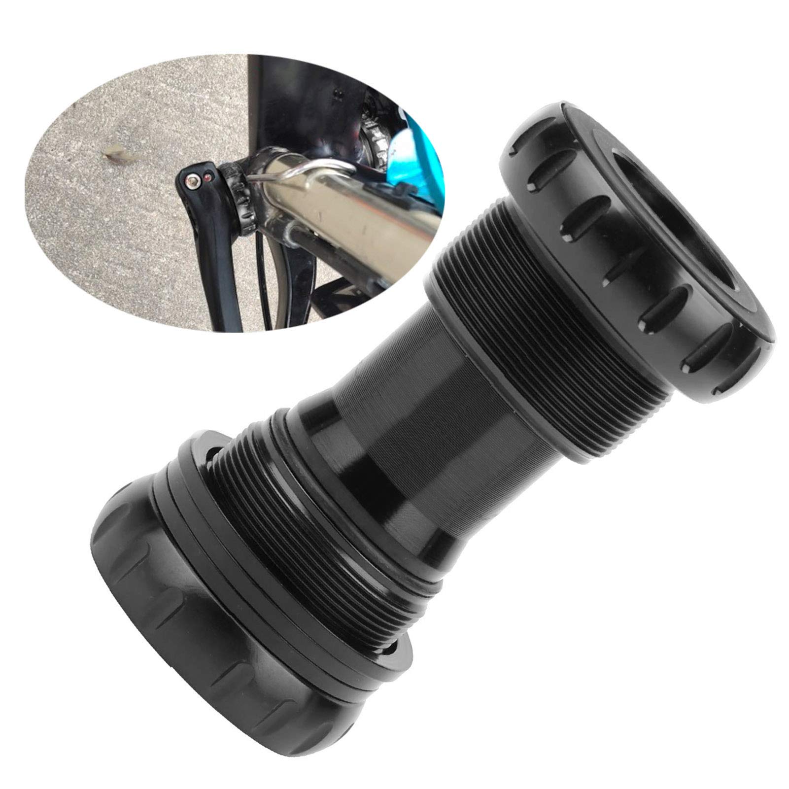 KIMISS Rower Górski ze Stopu Aluminium Ceramiczny Pusty Wspornik Dolny łożysko Mechanizmu Korbowego dla/RaceFace/ (BLACK)
